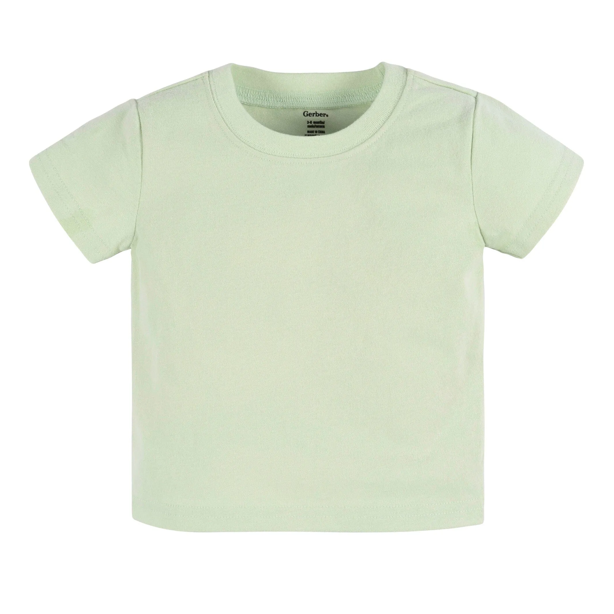 2-Piece Baby Neutral Palms Cotton Gauze Overall Romper and T-Shirt Set Gerber Childrenswea
