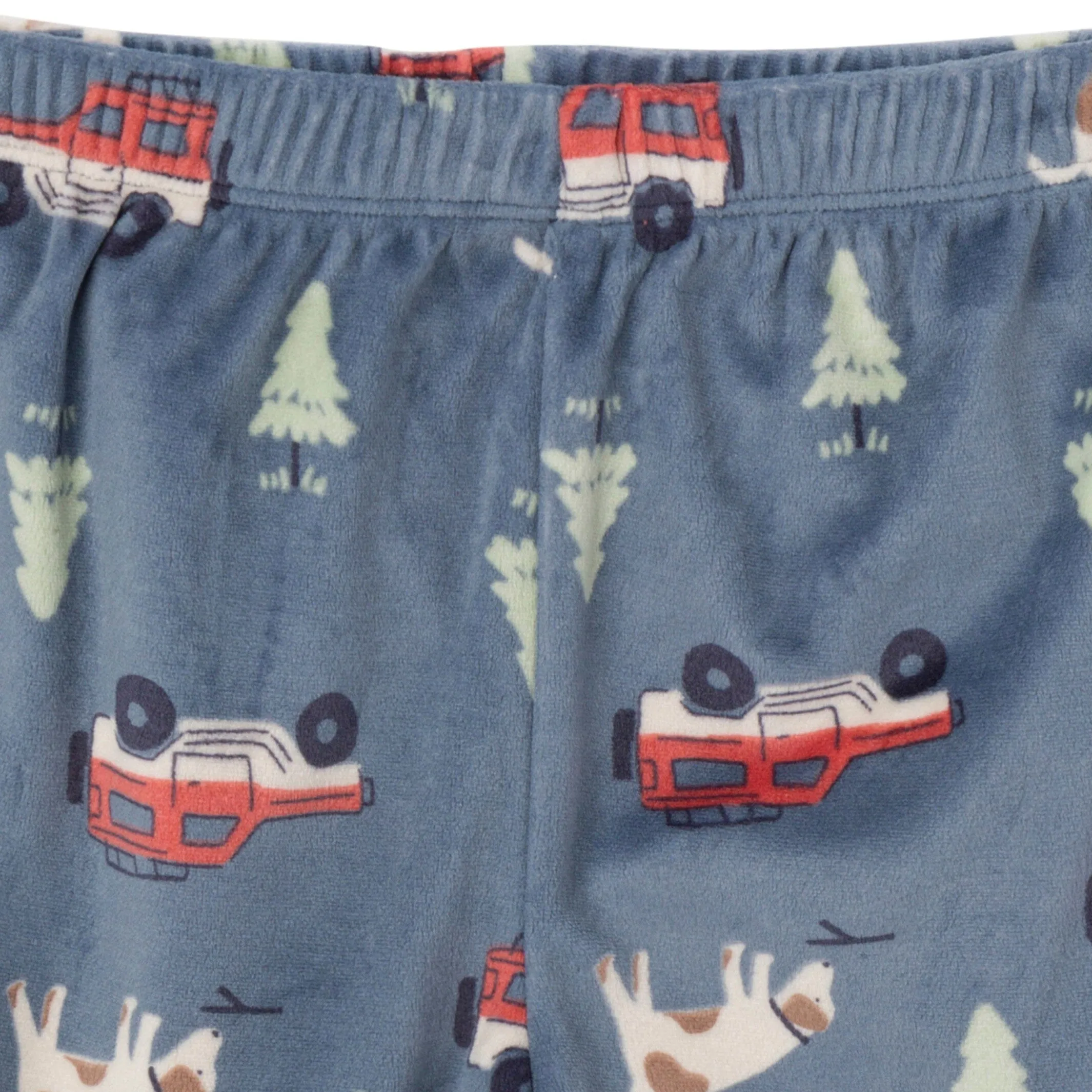 2-Piece Infant & Toddler Boys Dark Blue Camp Fleece Pajama Set Gerber Childrenswea