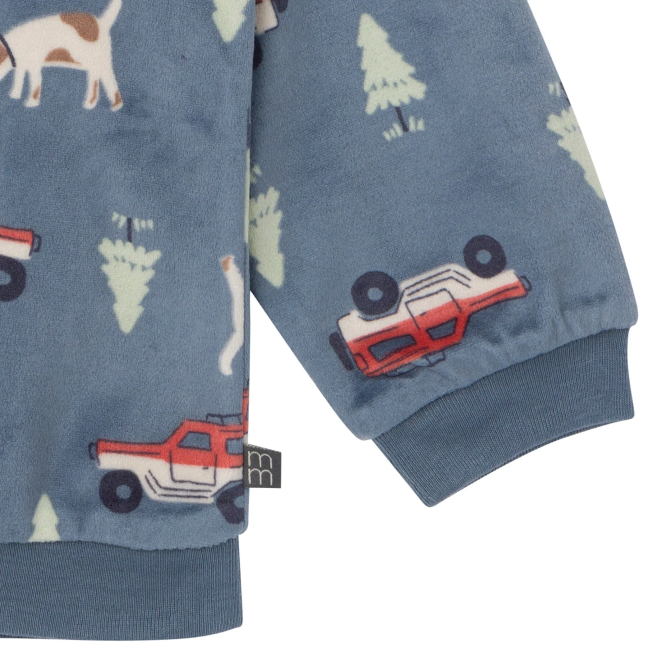 2-Piece Infant & Toddler Boys Dark Blue Camp Fleece Pajama Set Gerber Childrenswea