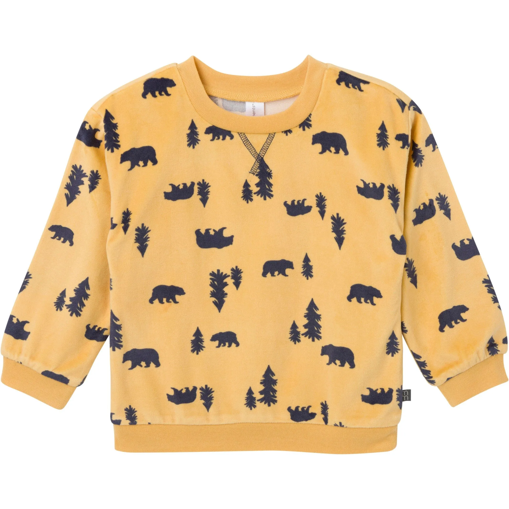 2-Piece Infant & Toddler Boys Yellow Forest Fleece Pajama Set Gerber Childrenswea