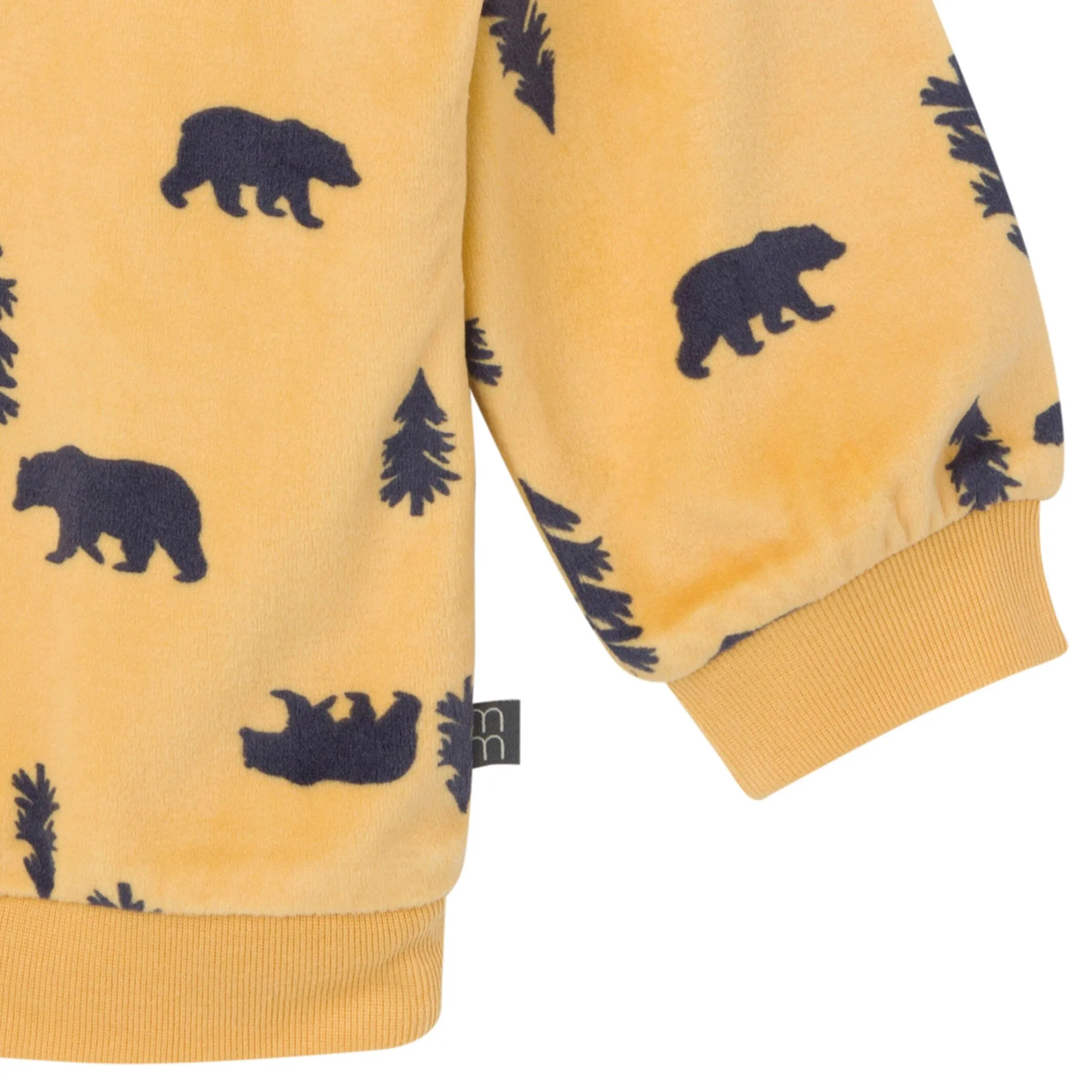 2-Piece Infant & Toddler Boys Yellow Forest Fleece Pajama Set Gerber Childrenswea
