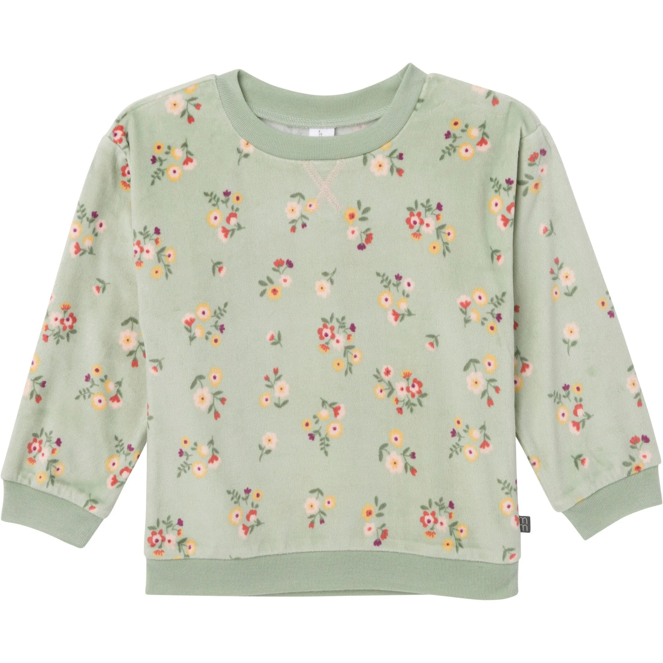 2-Piece Infant & Toddler Girls Green Flower Fleece Pajama Set Gerber Childrenswea