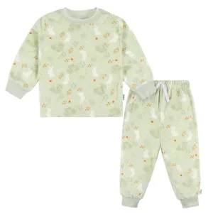 2-Piece Infant & Toddler Girls Green Forrest Fleece Pajamas Gerber Childrenswea