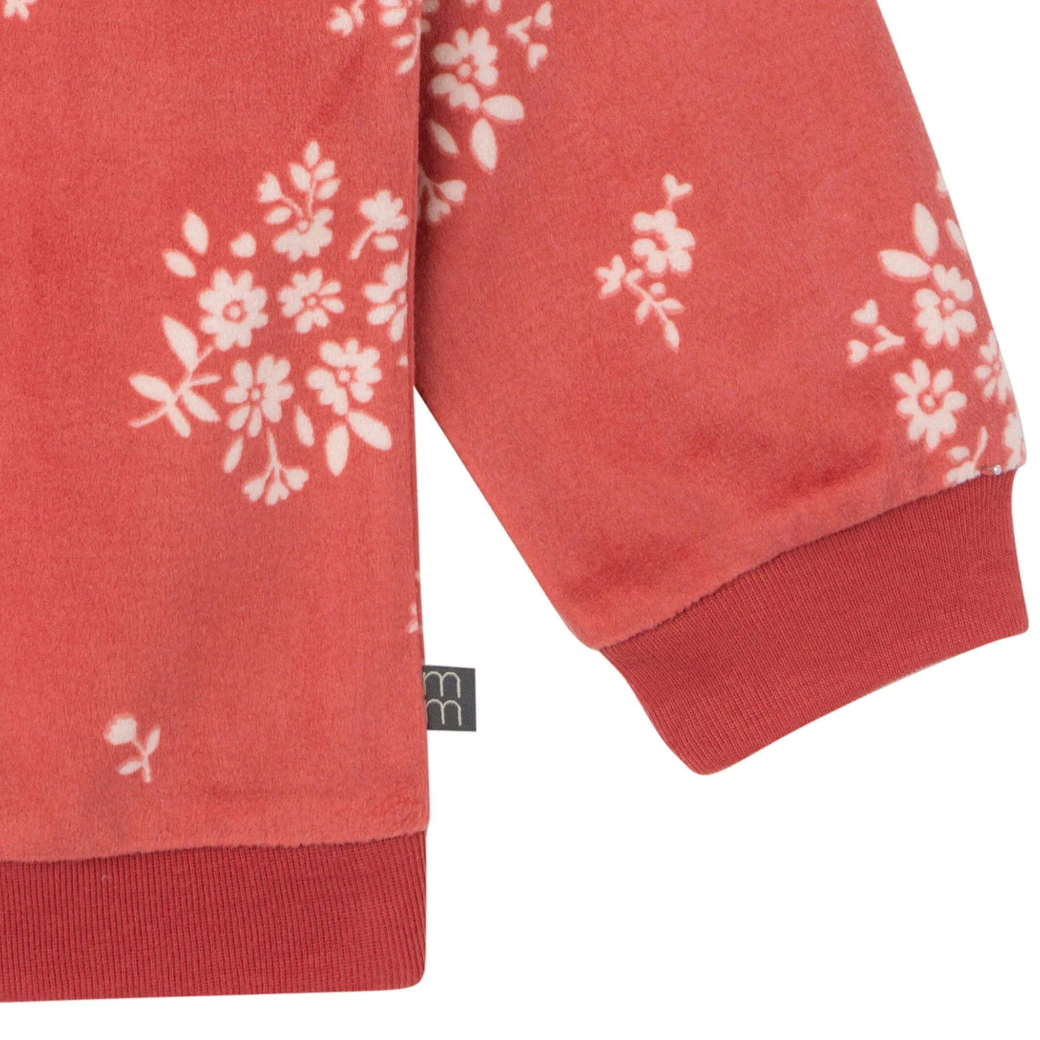 2-Piece Infant & Toddler Girls Red Bouquet Fleece Pajama Set Gerber Childrenswea