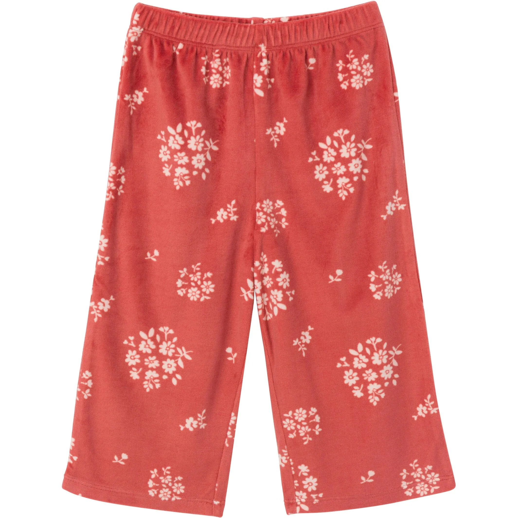 2-Piece Infant & Toddler Girls Red Bouquet Fleece Pajama Set Gerber Childrenswea