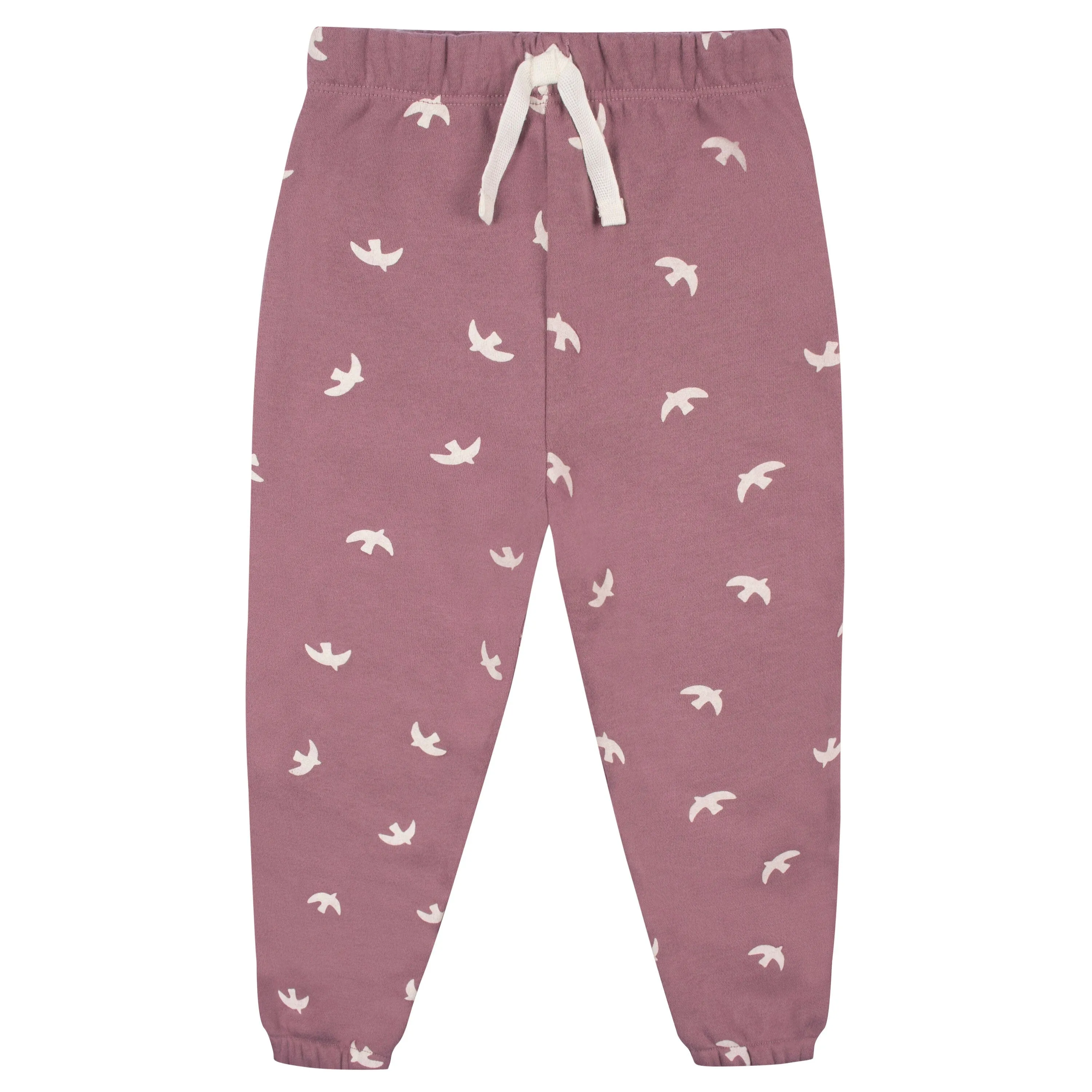 2-Piece Infant and Toddler Girls Birds Sweatshirt & Pant Set Gerber Childrenswea
