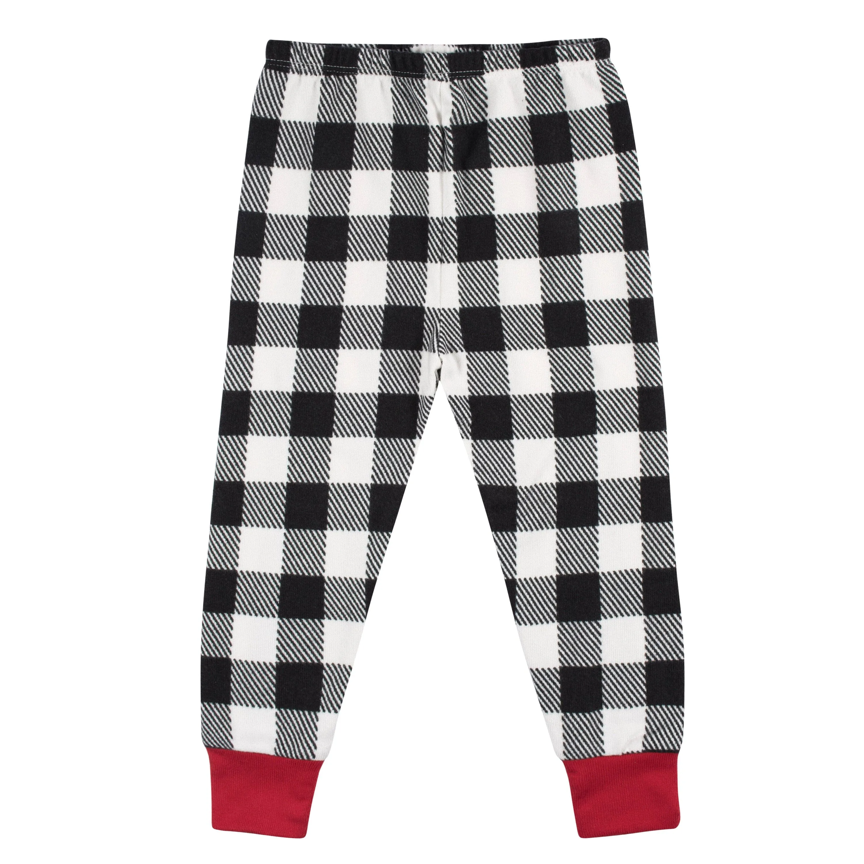 2-Piece Infant and Toddler Neutral Buffalo Plaid Hacci Snug Fit Pajama Set Gerber Childrenswea