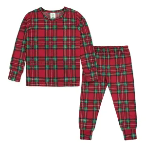 2-Piece Infant and Toddler Neutral Stewart Plaid Hacci Snug Fit Pajama Set Gerber Childrenswea