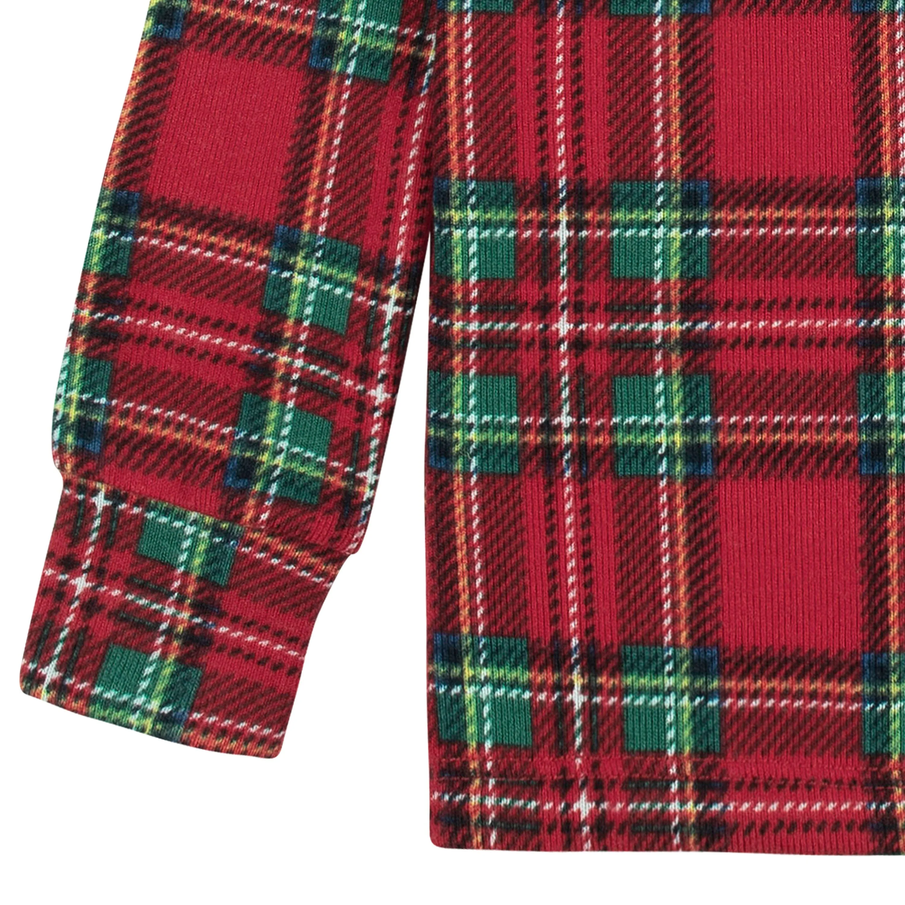 2-Piece Infant and Toddler Neutral Stewart Plaid Hacci Snug Fit Pajama Set Gerber Childrenswea