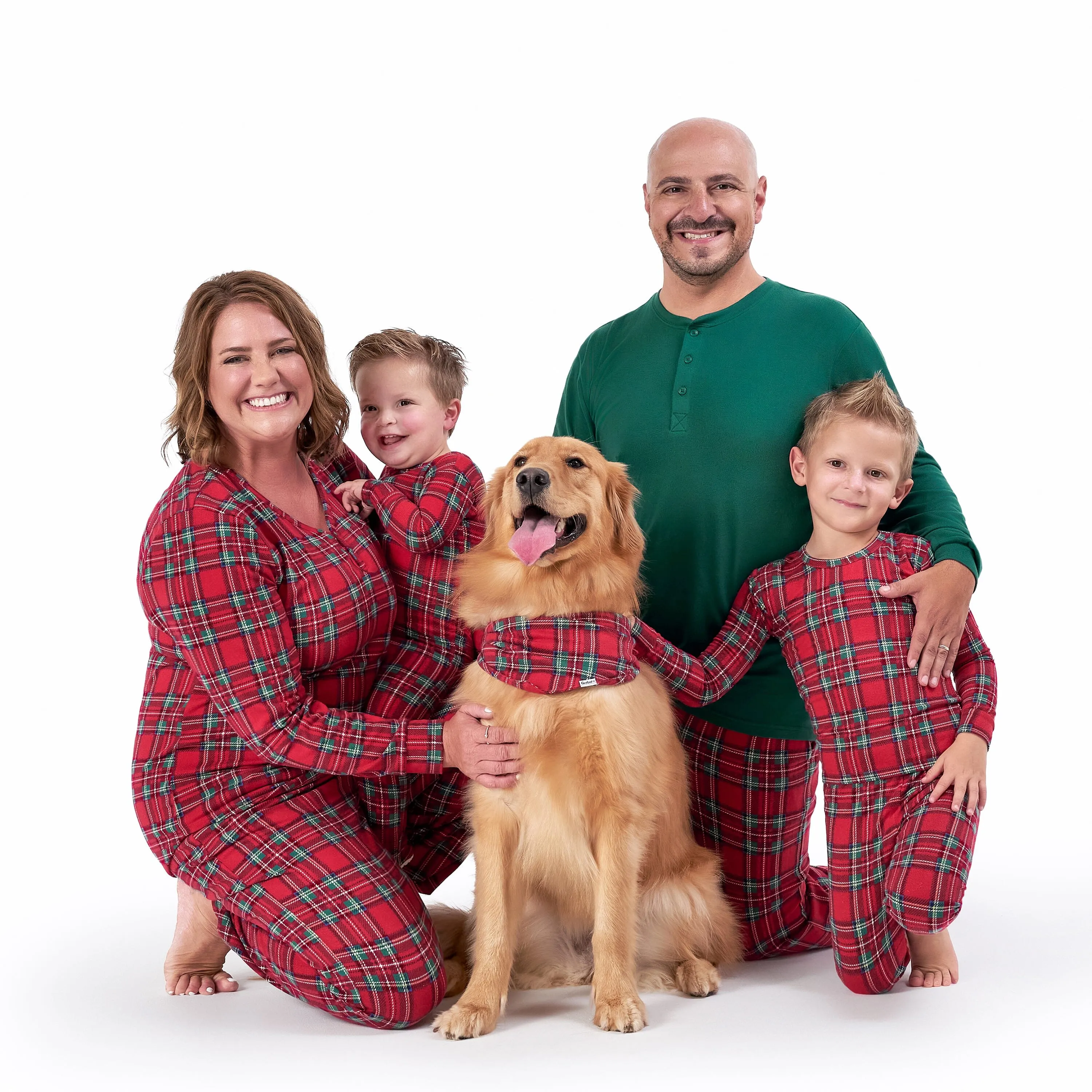 2-Piece Infant and Toddler Neutral Stewart Plaid Hacci Snug Fit Pajama Set Gerber Childrenswea