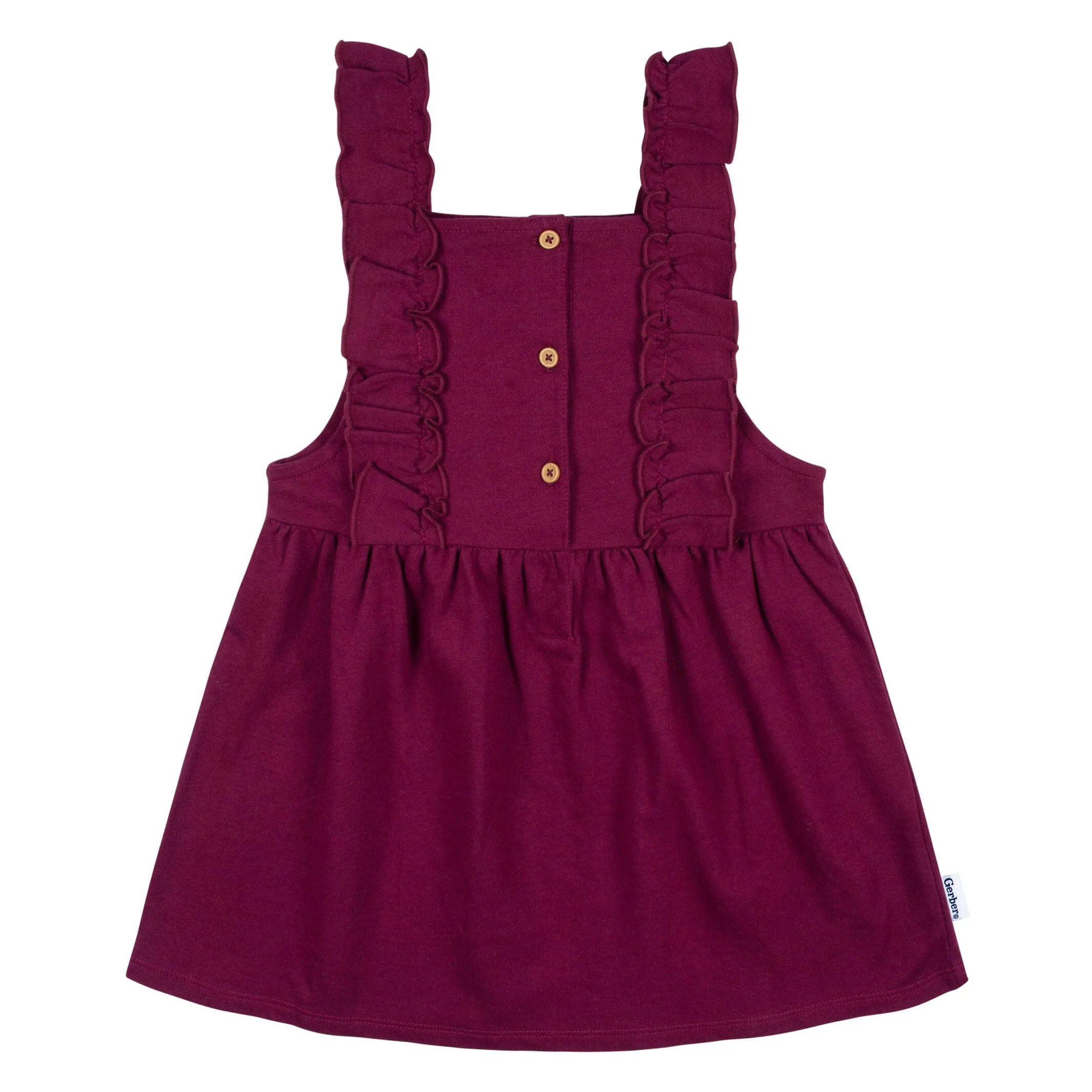 2-Piece Infant Girls Purple Floral Jumper & Top Set, 12M Gerber Childrenswea