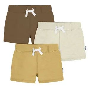 3-Pack Baby & Toddler Boys Neutrals Knit Shorts Gerber Childrenswea