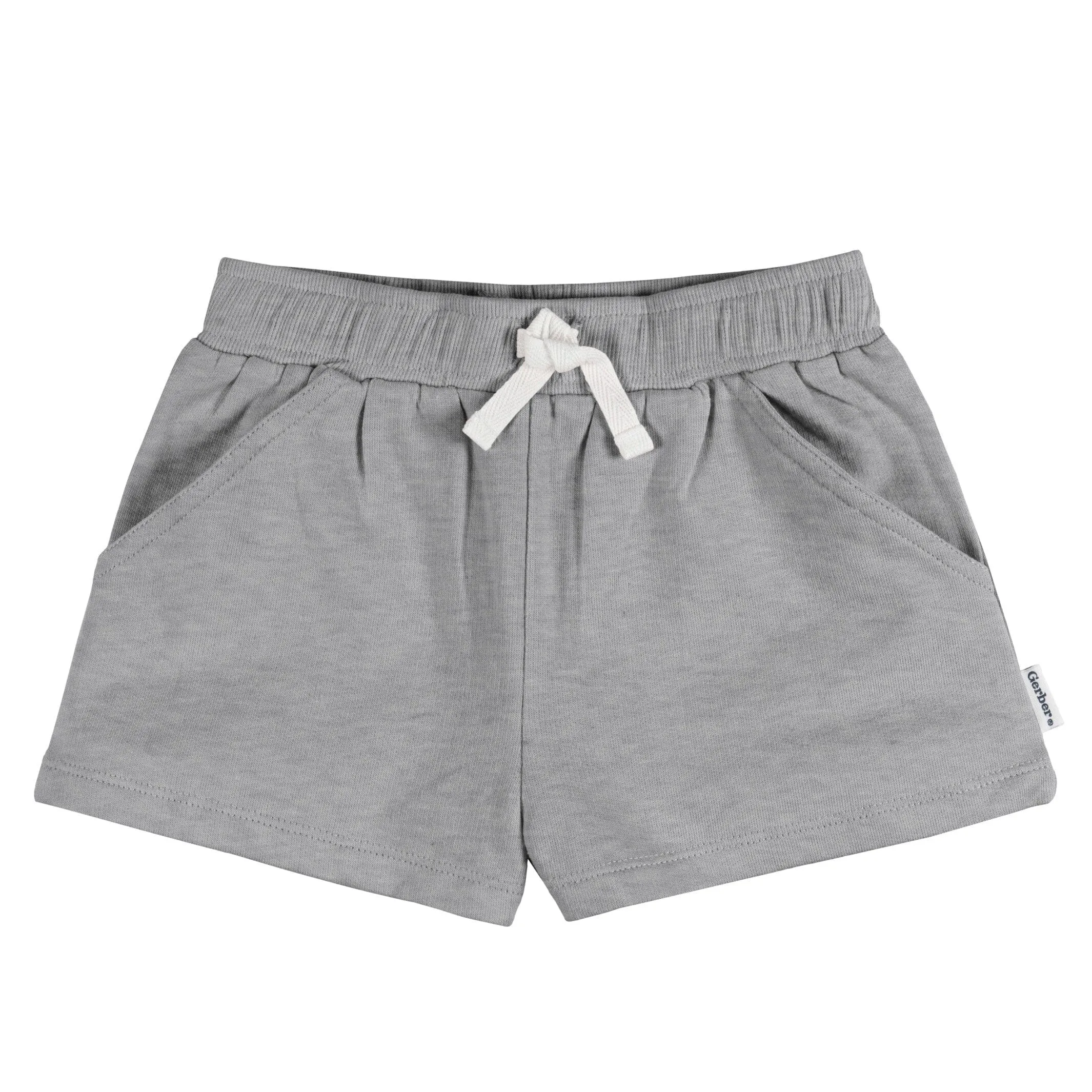 3-Pack Baby & Toddler Girls Black, Pink, & Grey Knit Shorts Gerber Childrenswea