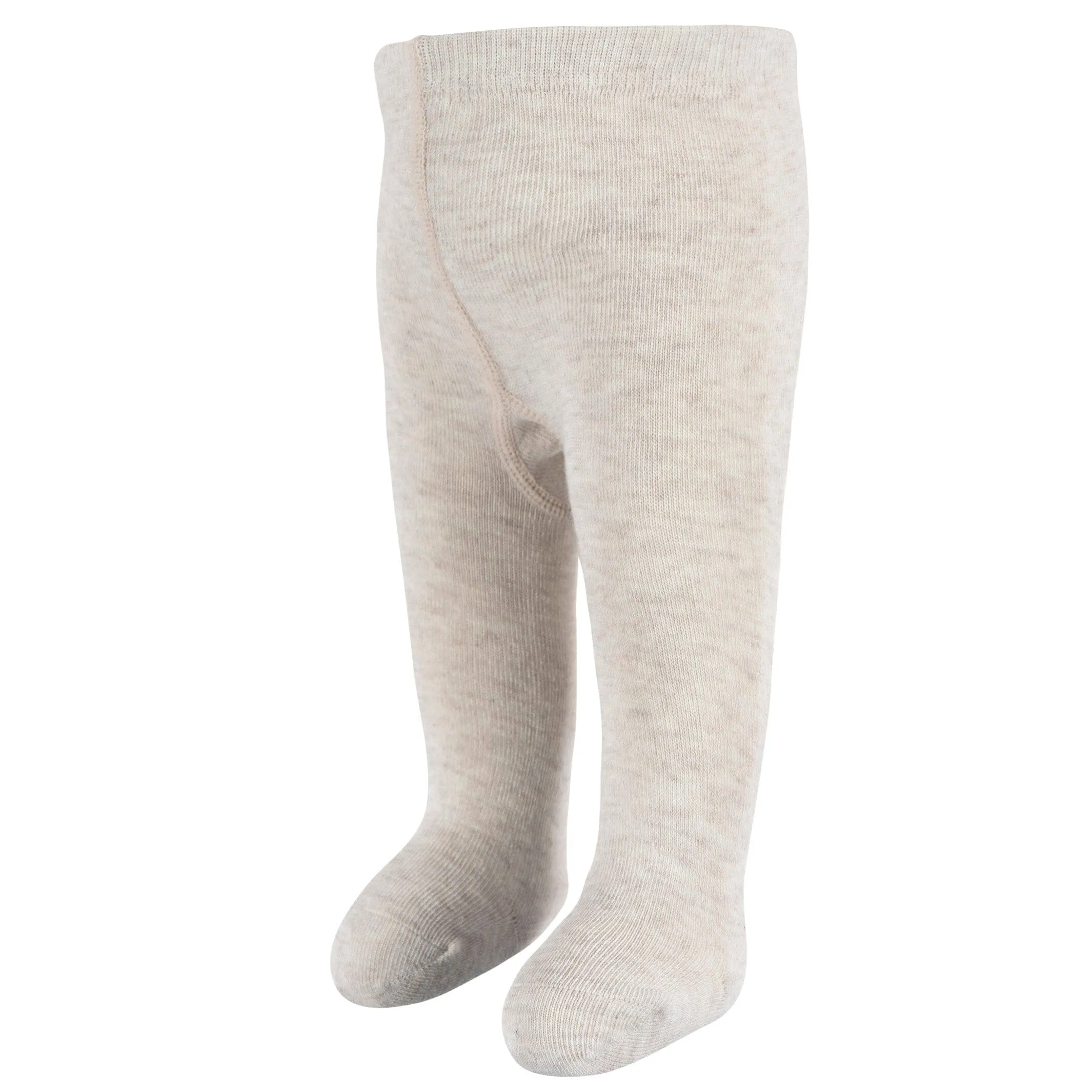 3-Pack Baby and Toddler Girls Oatmeal Heather, Ivory, and Pink Tights Gerber Childrenswea