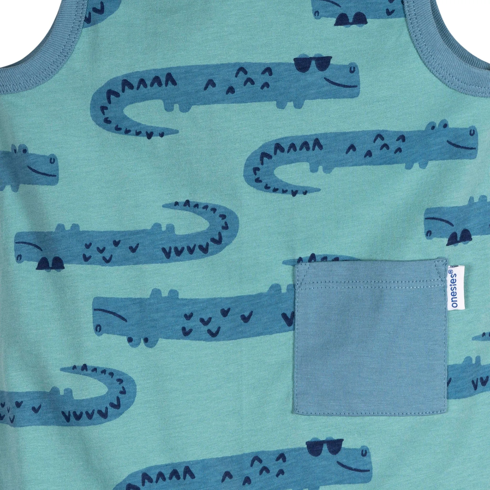 3-Pack Baby Boys Critters Rompers Gerber Childrenswea