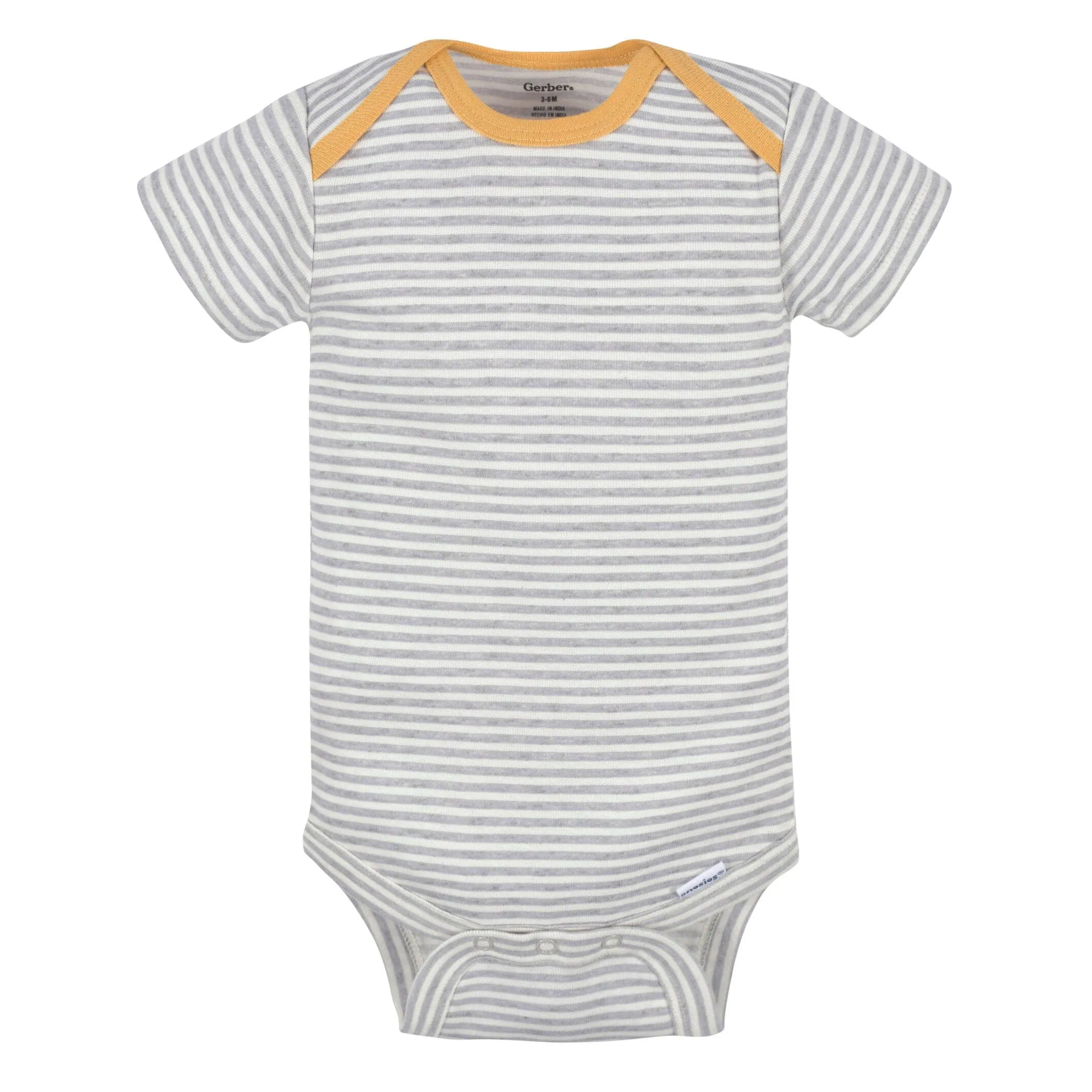 3-Pack Baby Boys Hedgehog Short Sleeve Onesies Bodysuits Gerber Childrenswea