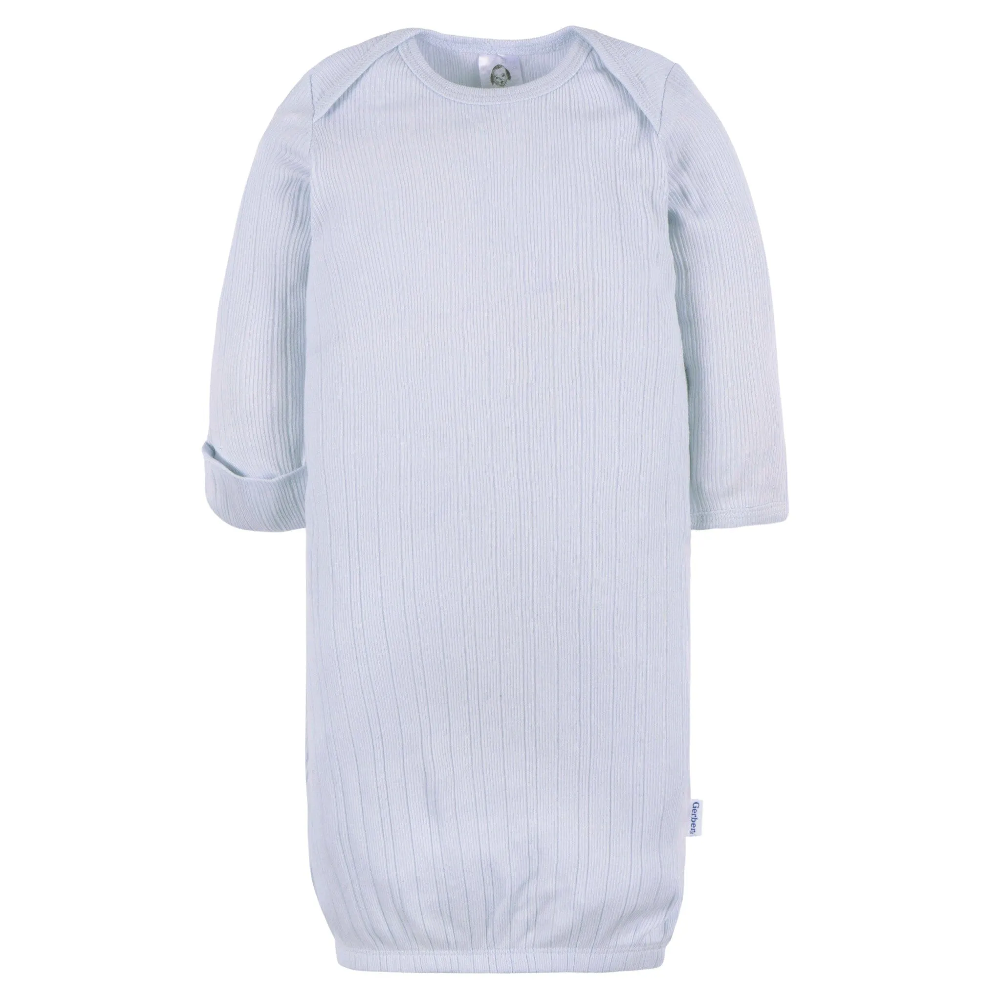 3-Pack Baby Boys Skywriting/Tan Stripe/Wild Win Lap Shoulder Gowns Gerber Childrenswea