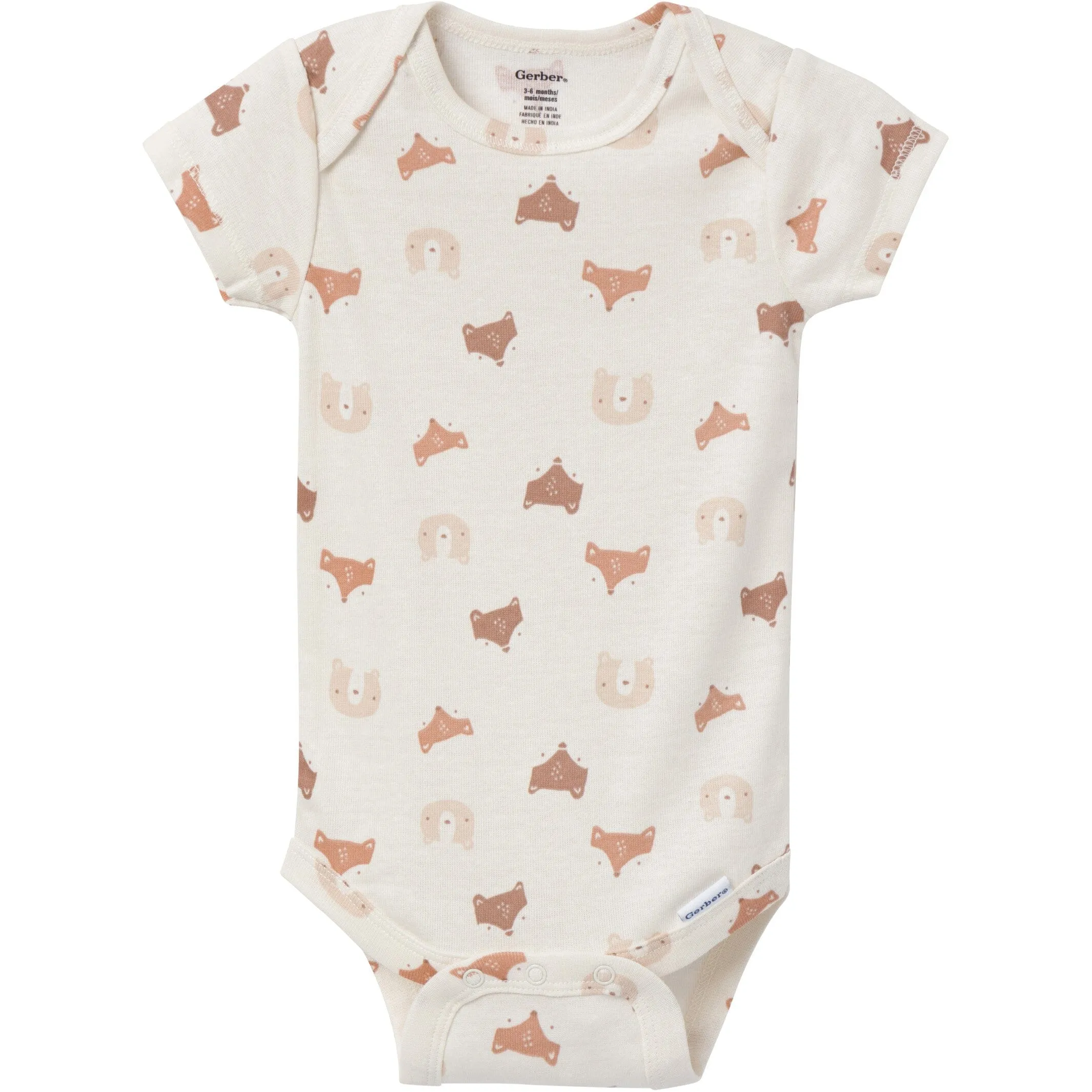 3-Pack Baby Boys Woodland Critters Onesies Bodysuits Gerber Childrenswea