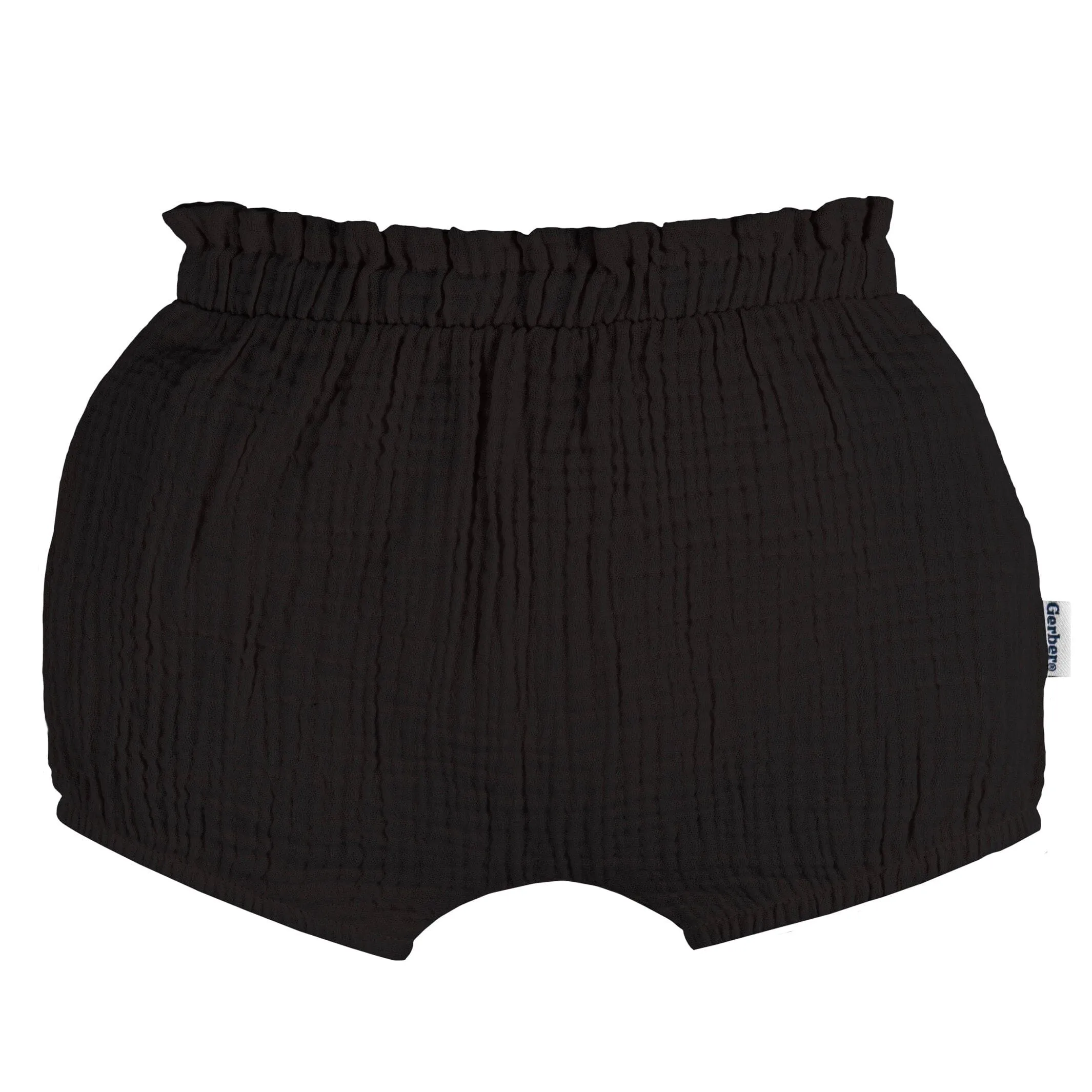 3-Pack Baby Girls Black, Tan Dot & Pink Gauze Bubble Shorts Gerber Childrenswea