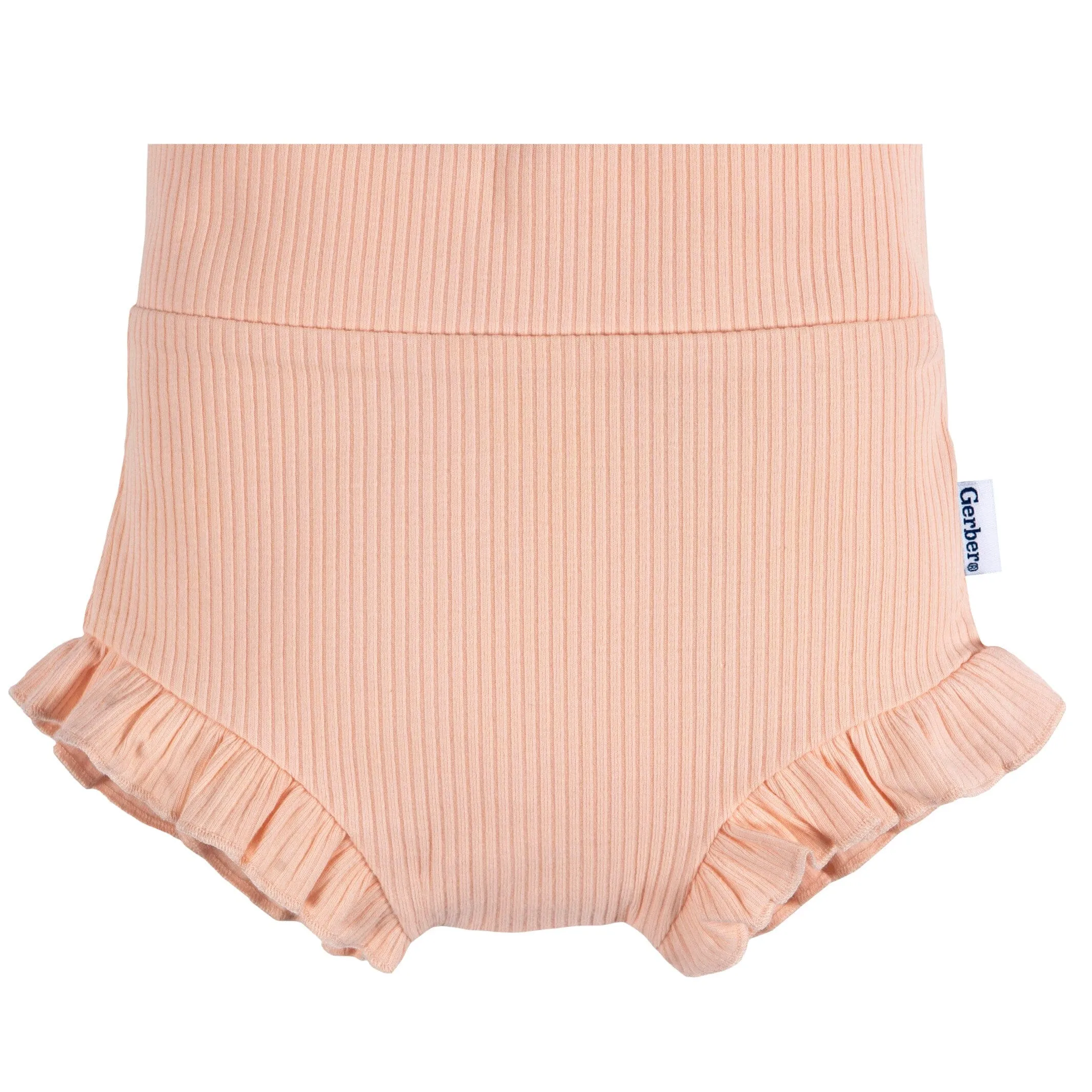 3-Pack Baby Girls Pinks & Oatmeal Bloomer Shorts Gerber Childrenswea