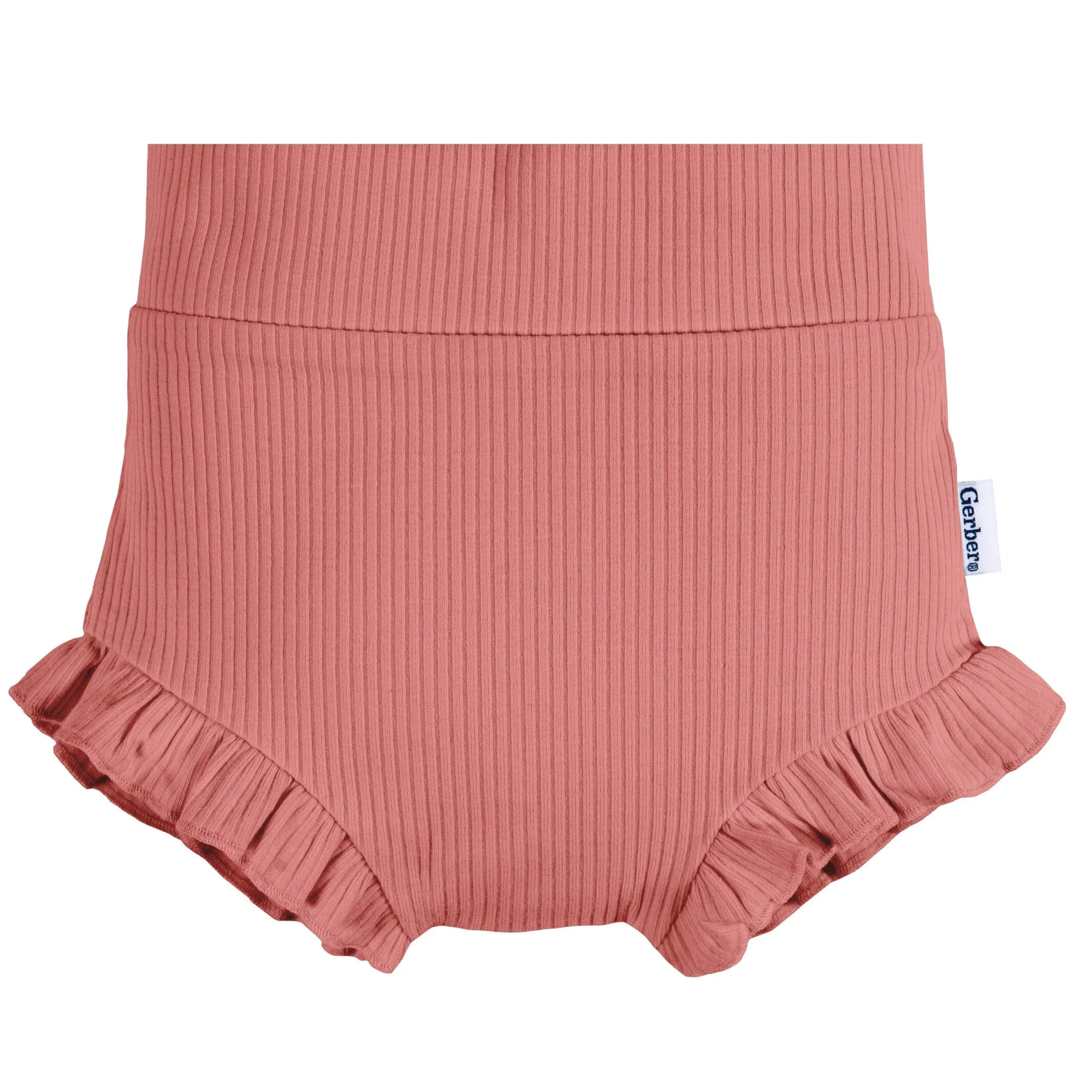 3-Pack Baby Girls Pinks & Oatmeal Bloomer Shorts Gerber Childrenswea