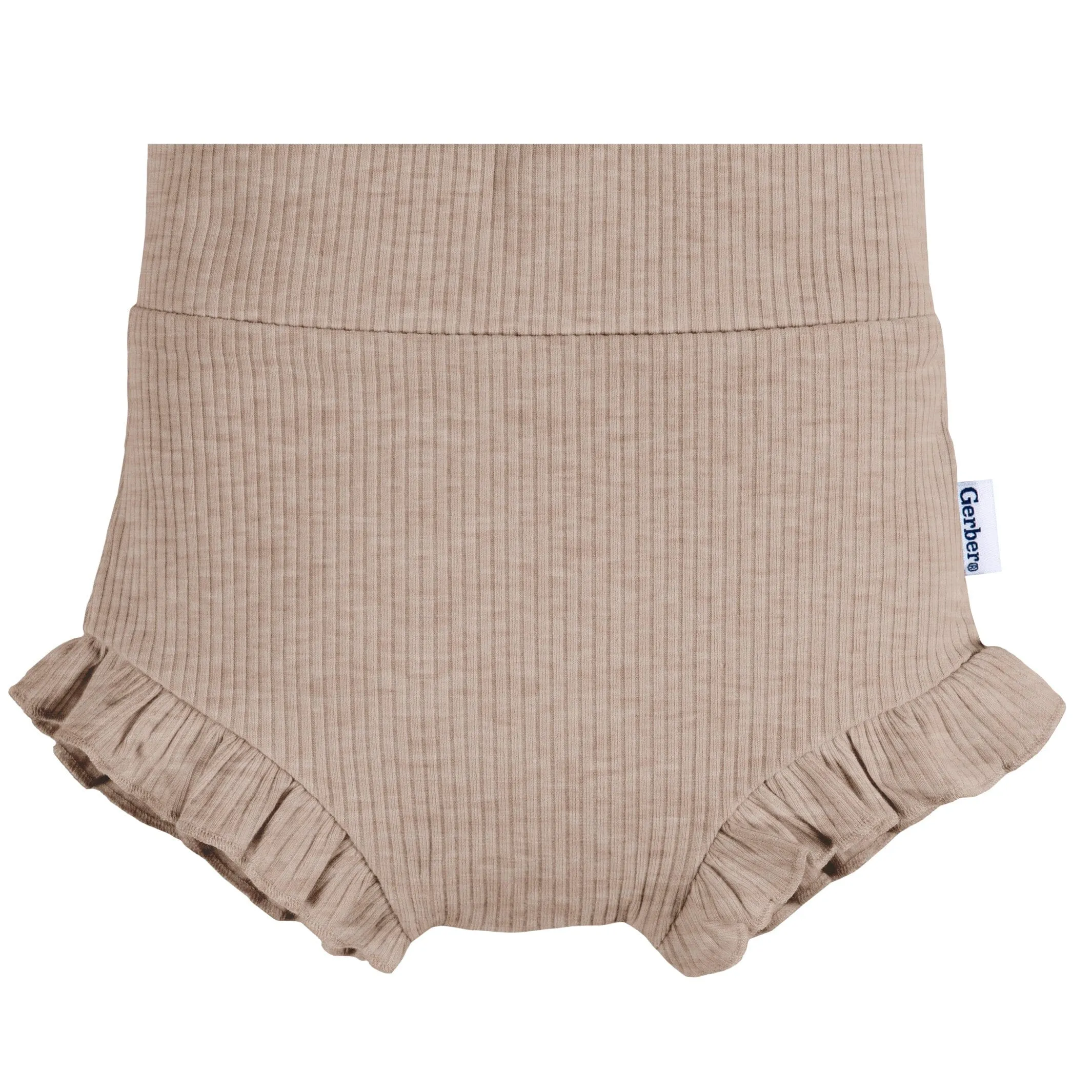 3-Pack Baby Girls Pinks & Oatmeal Bloomer Shorts Gerber Childrenswea