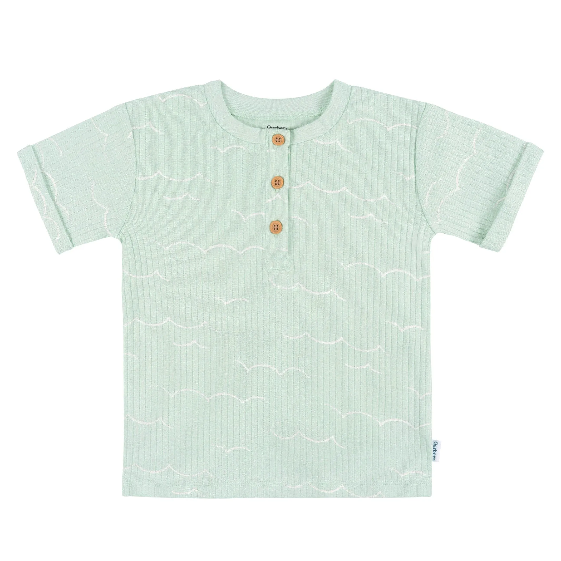 3-Pack Infant and Toddler Boys Anchor Henley T-Shirts Gerber Childrenswea