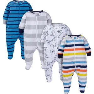 4-Pack Baby Boy Navy Puppies Sleep 'N Plays Gerber Childrenswea