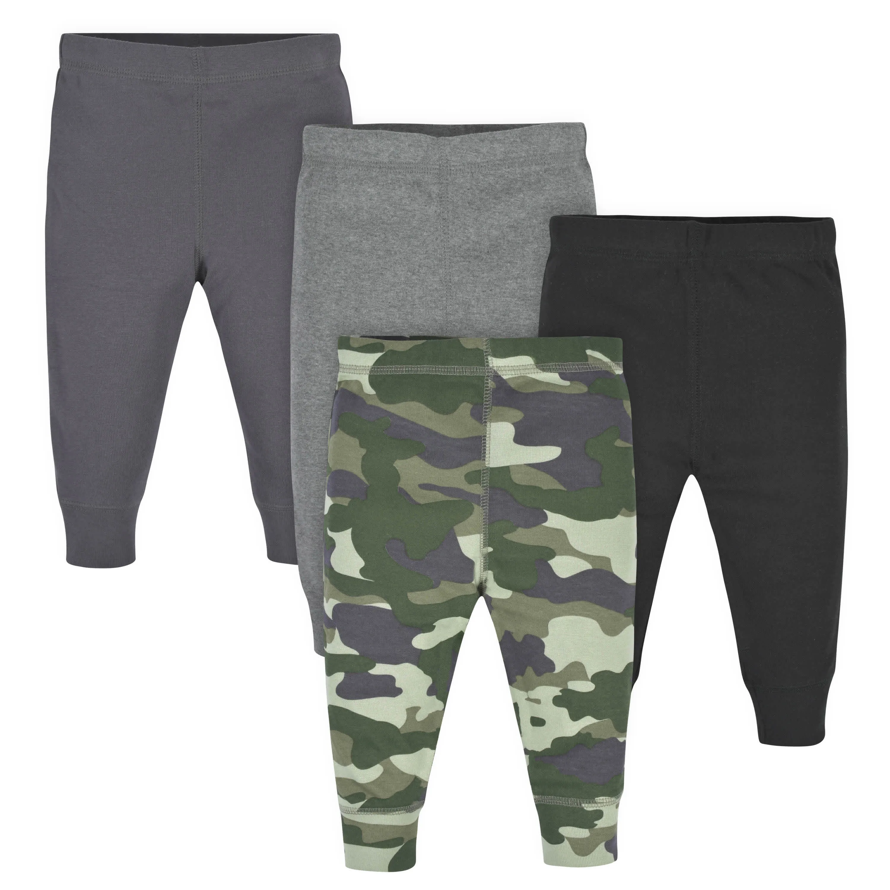 4-Pack Baby Boys Camo & Gray Active Pants Gerber Childrenswea
