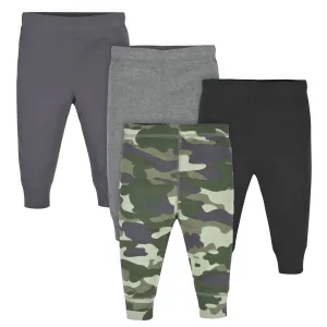4-Pack Baby Boys Camo & Gray Active Pants Gerber Childrenswea