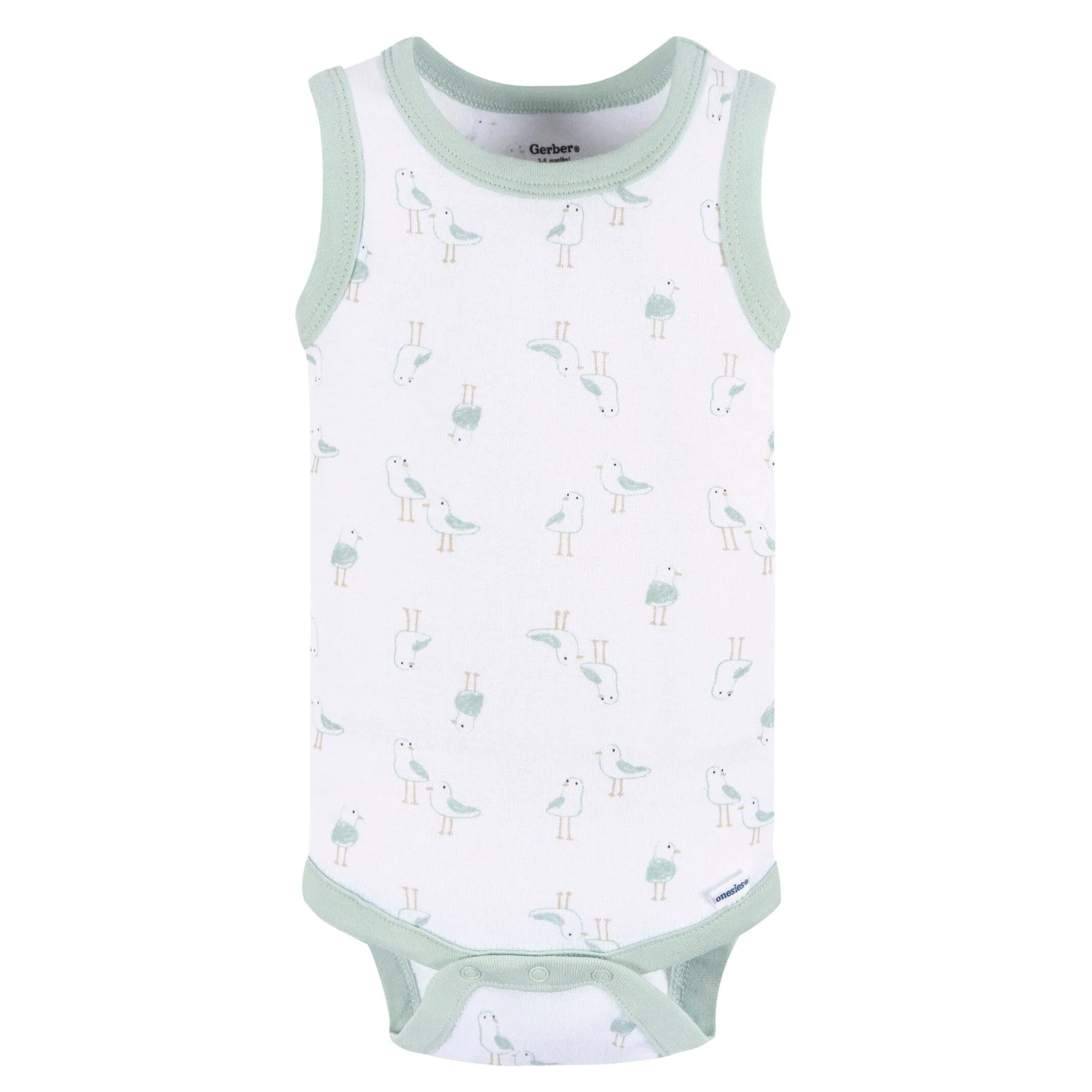 4-Pack Baby Boys Coastal Sleeveless Onesies Bodysuits Gerber Childrenswea