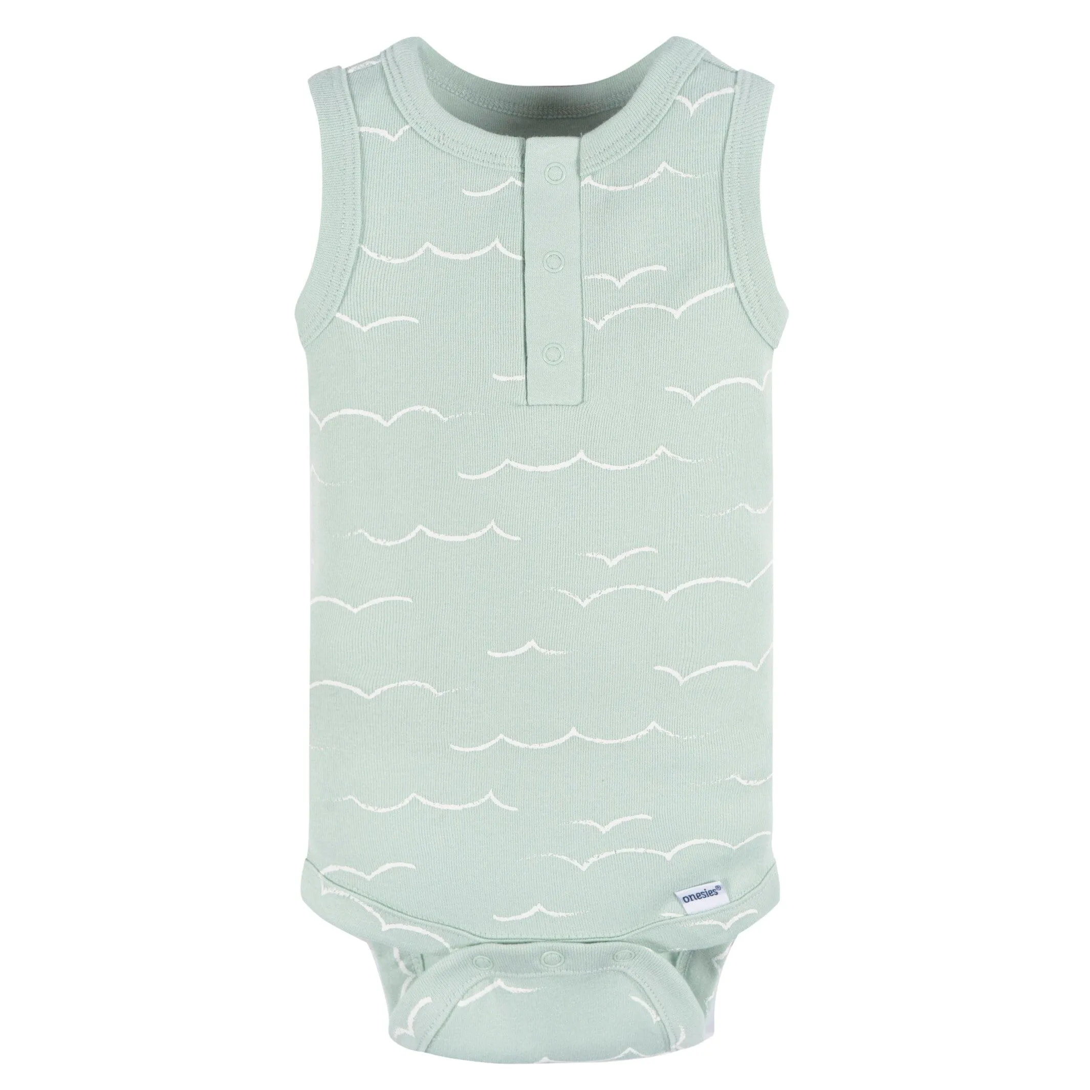 4-Pack Baby Boys Coastal Sleeveless Onesies Bodysuits Gerber Childrenswea