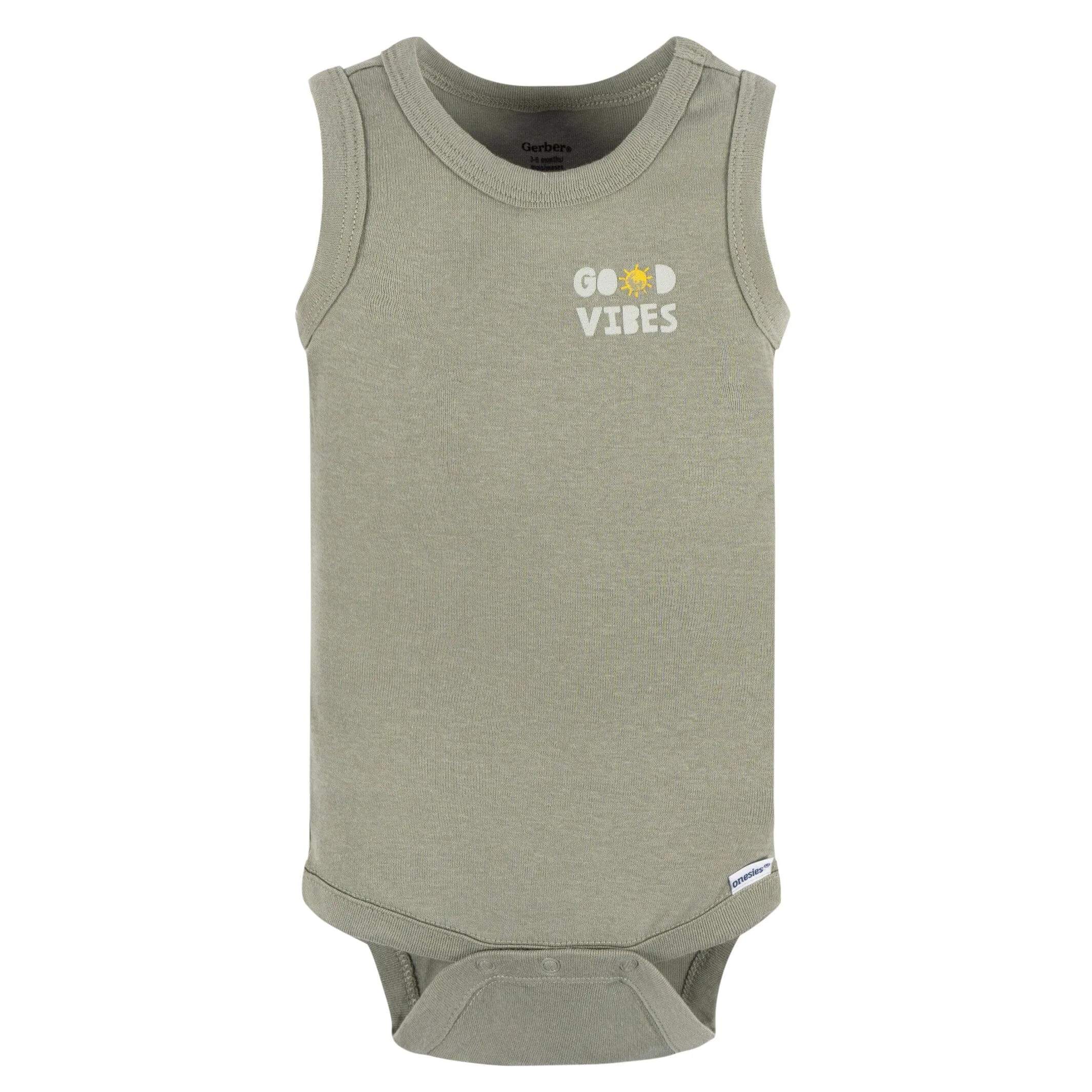 4-Pack Baby Boys Sea Turtles Sleeveless Onesies Bodysuits Gerber Childrenswea