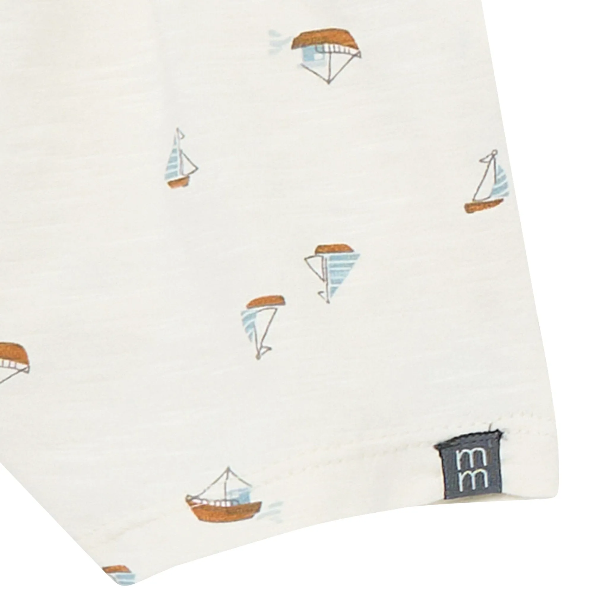 4-Piece Baby Boys Ivory Sailboats Sleeveless Shirts and Shorts Set Gerber Childrenswea