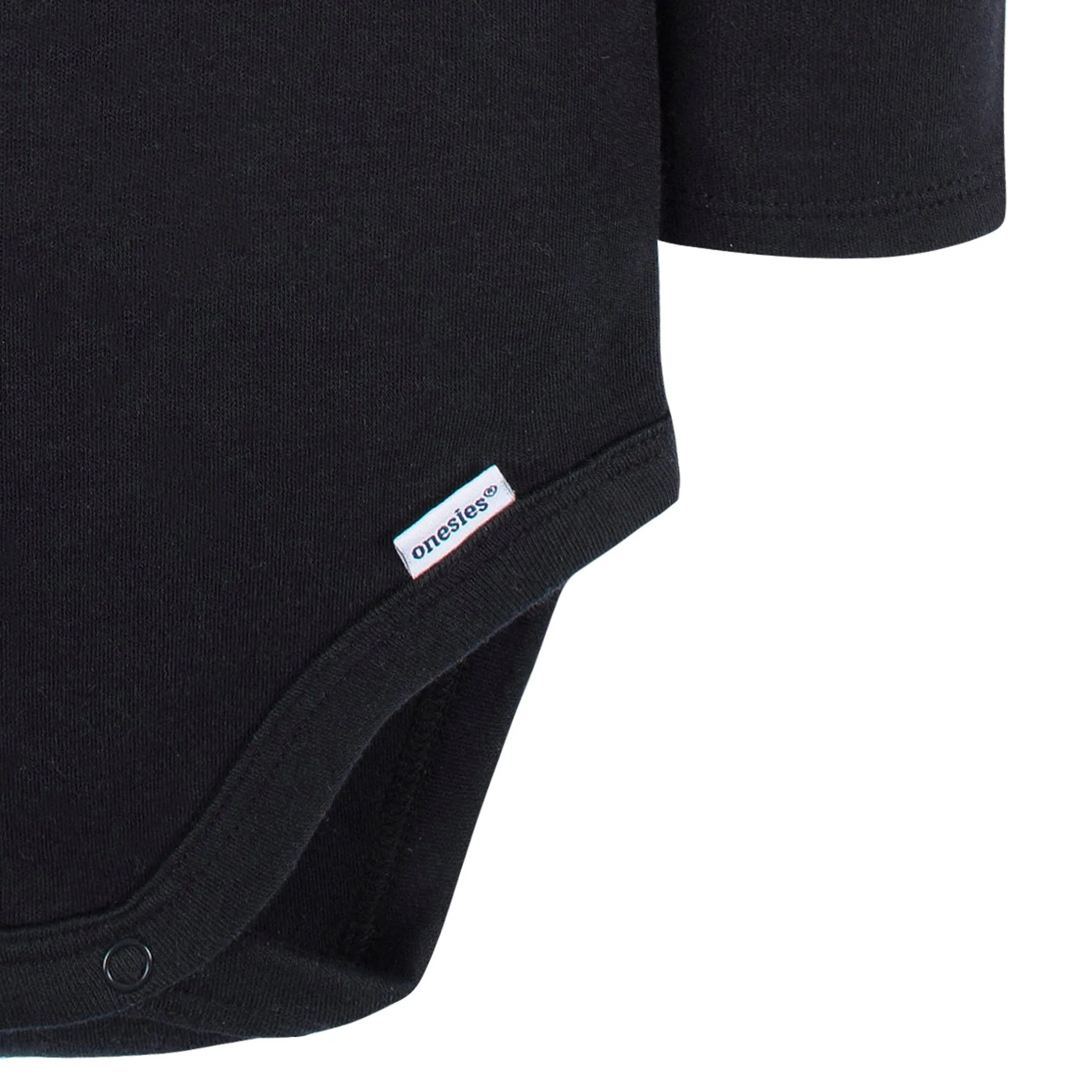 5-Pack Baby Black Premium Long Sleeve Onesies Bodysuits Gerber Childrenswea