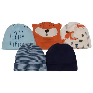 5-Pack Baby Boys Fox Caps Gerber Childrenswea