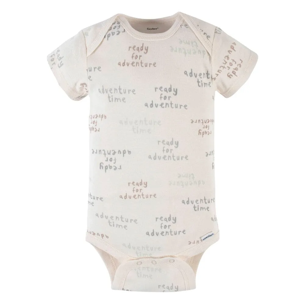 5-Pack Baby Boys Lion Short Sleeve Onesies Bodysuits Gerber Childrenswea