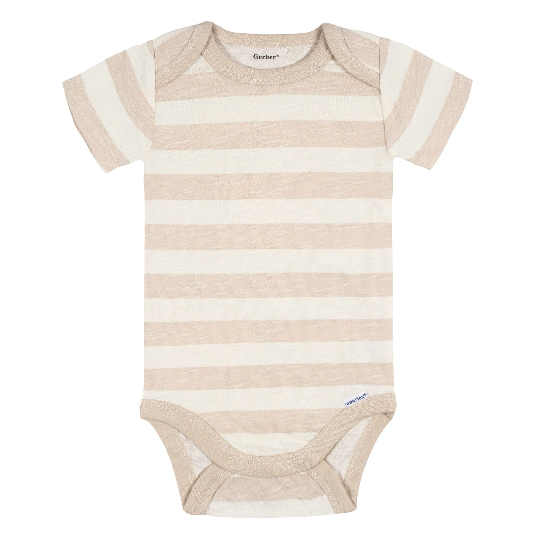5-Pack Baby Boys Stripes & Camo Short Sleeve Onesies Bodysuits Gerber Childrenswea