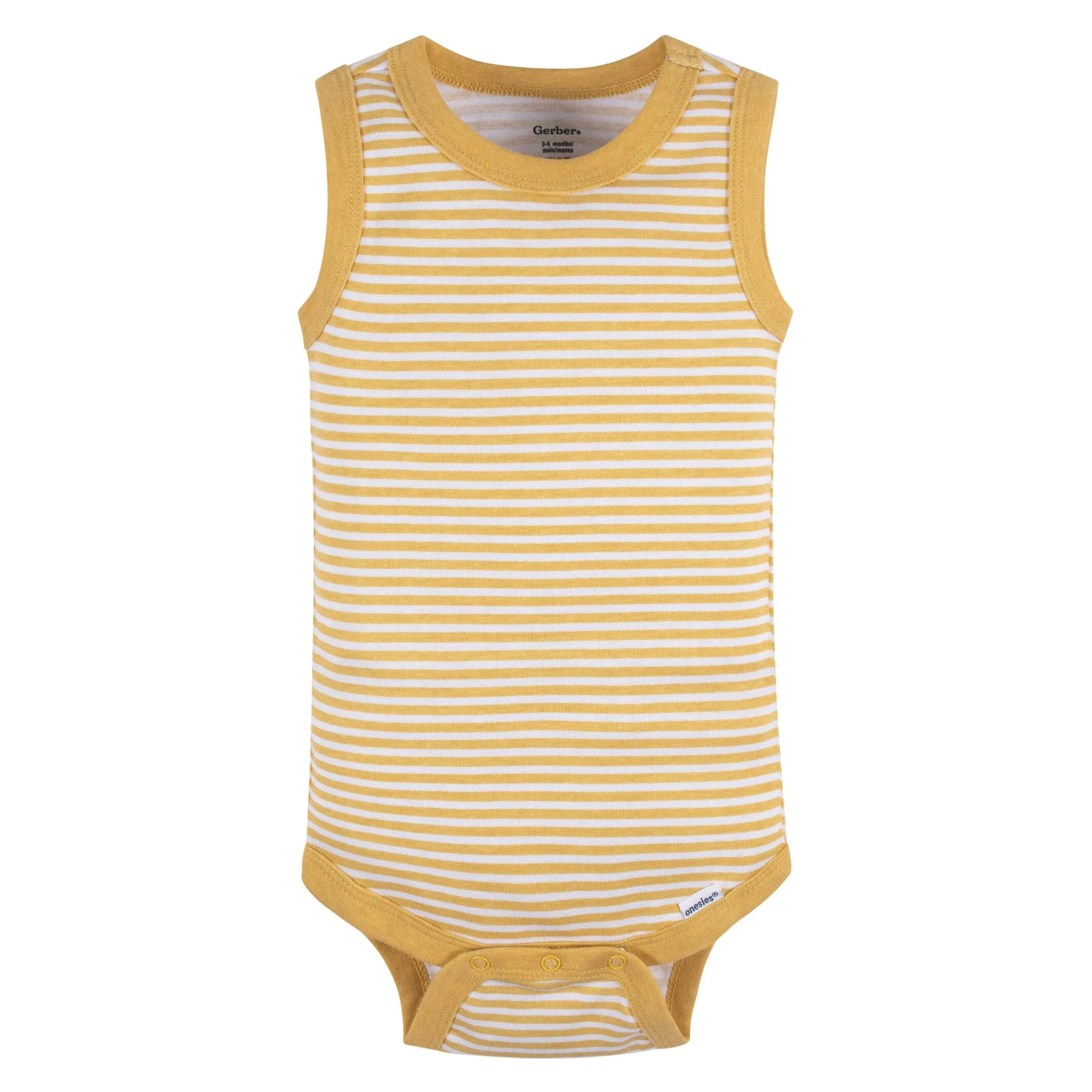 5-Pack Baby Boys Stripes Sleeveless Onesies Bodysuits Gerber Childrenswea