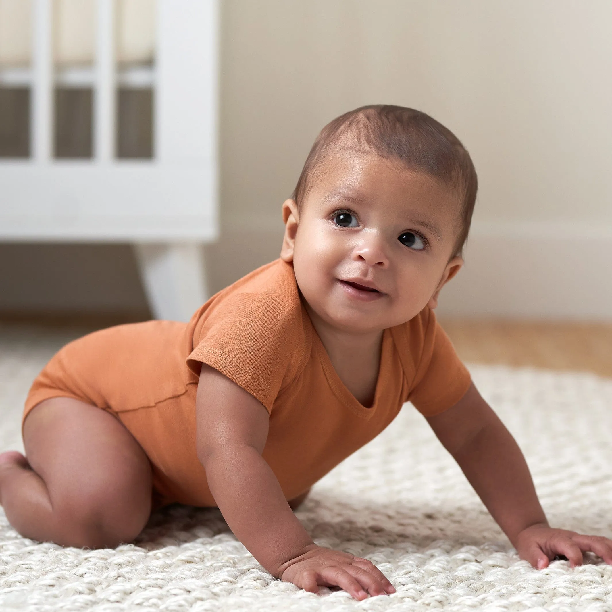 5-Pack Baby Neutral Green/ Brown Short Sleeve Onesies Bodysuits Gerber Childrenswea
