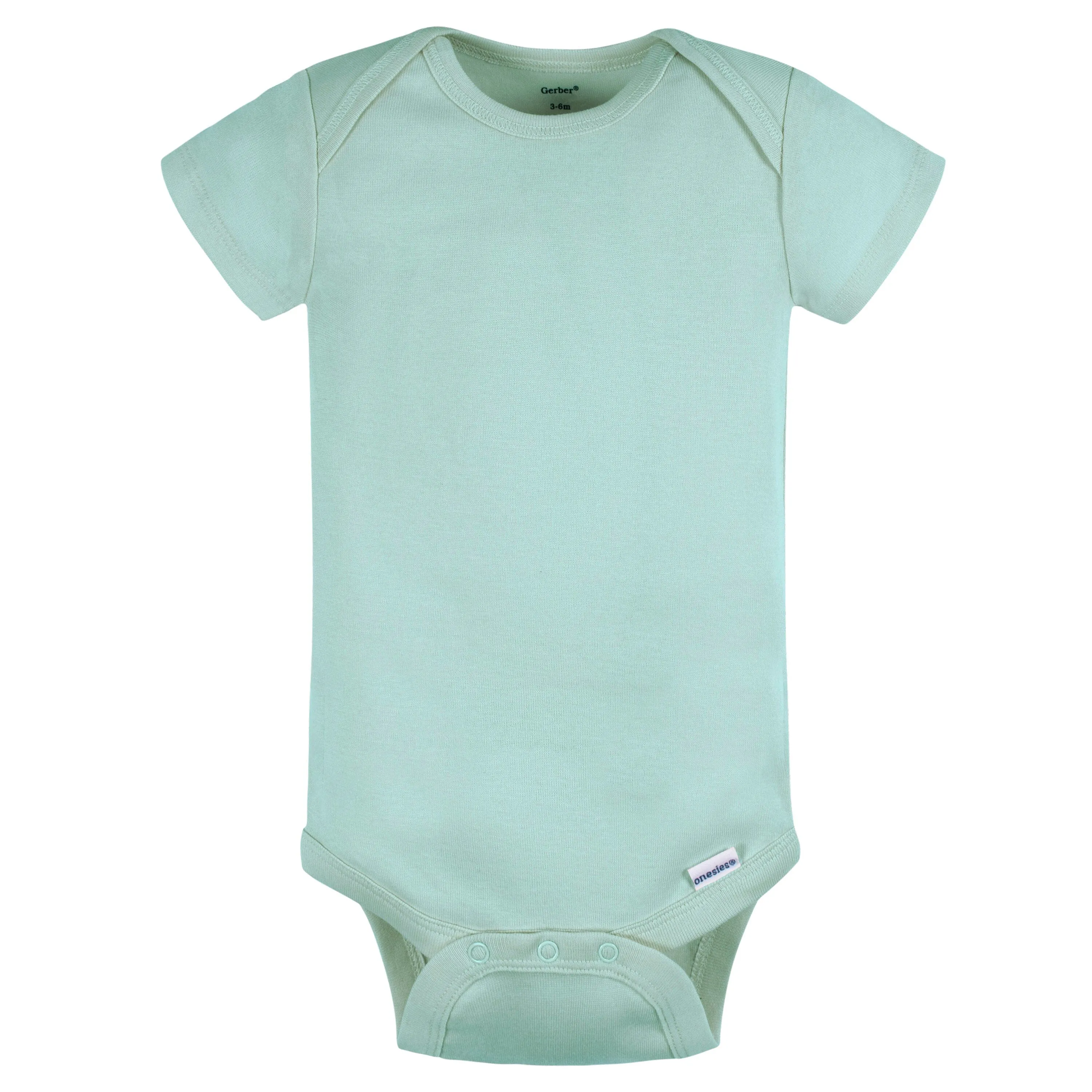 5-Pack Baby Neutral Green/ Brown Short Sleeve Onesies Bodysuits Gerber Childrenswea