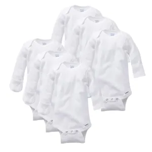 6-Pack Mitten Cuff Baby Onesies Bodysuits Gerber Childrenswea