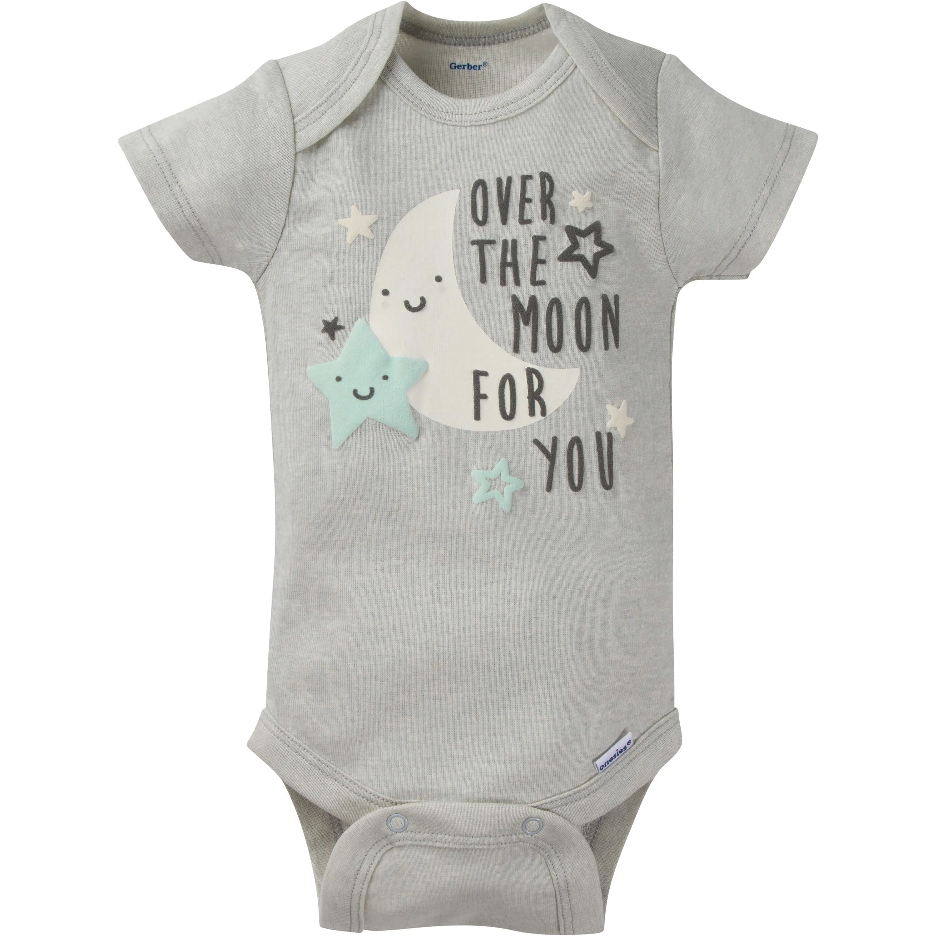 8-Pack Baby Neutral Elephant Short-Sleeve Onesies Bodysuits Gerber Childrenswea