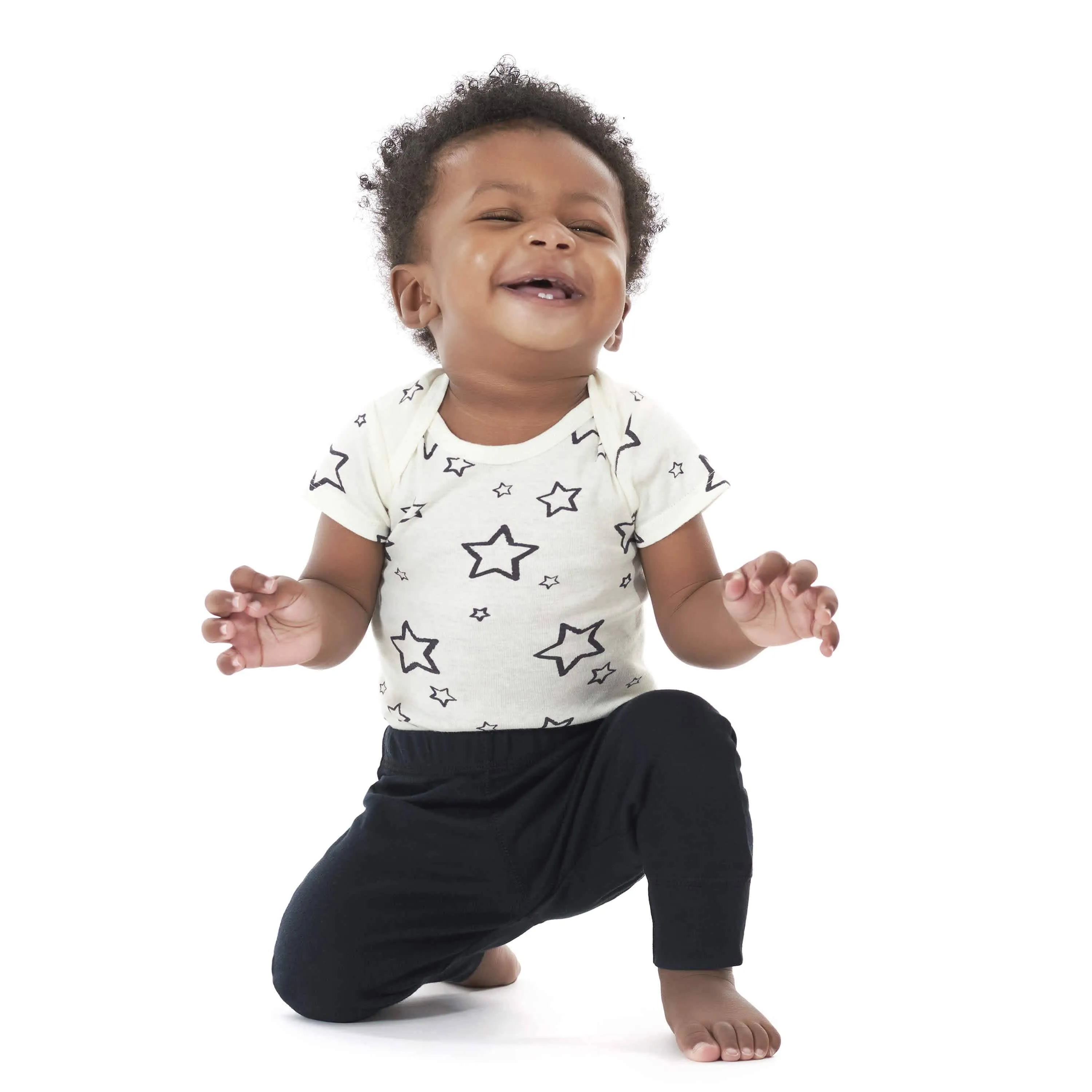 8-Pack Baby Neutral Words Onesies Brand Bodysuits Gerber Childrenswea
