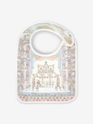 Atelier Choux Baby Opera Satin Bib in White
