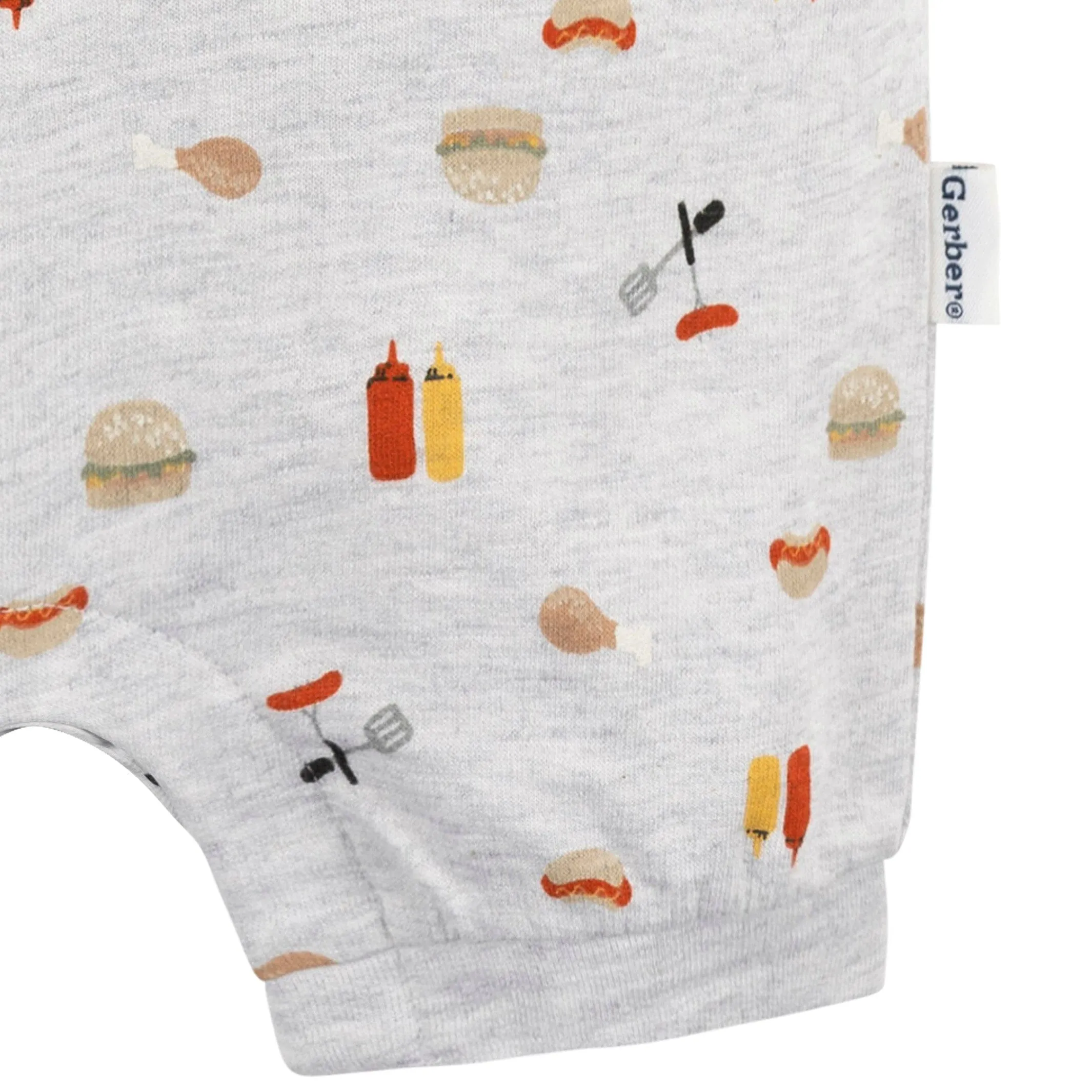 Baby Boys Barbeque Collared Romper Gerber Childrenswea