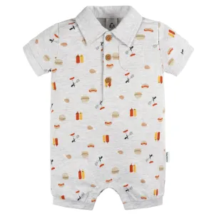 Baby Boys Barbeque Collared Romper Gerber Childrenswea