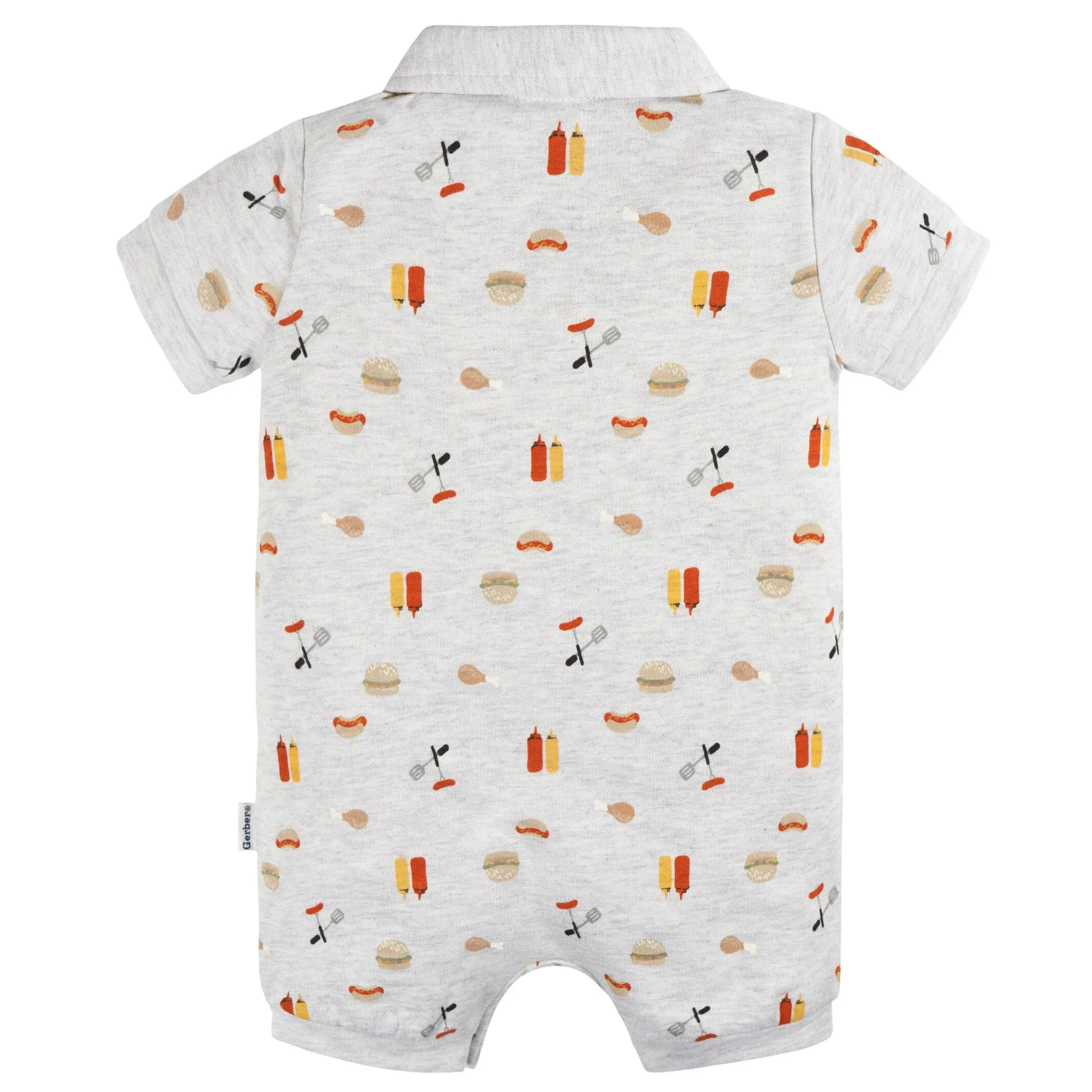 Baby Boys Barbeque Collared Romper Gerber Childrenswea