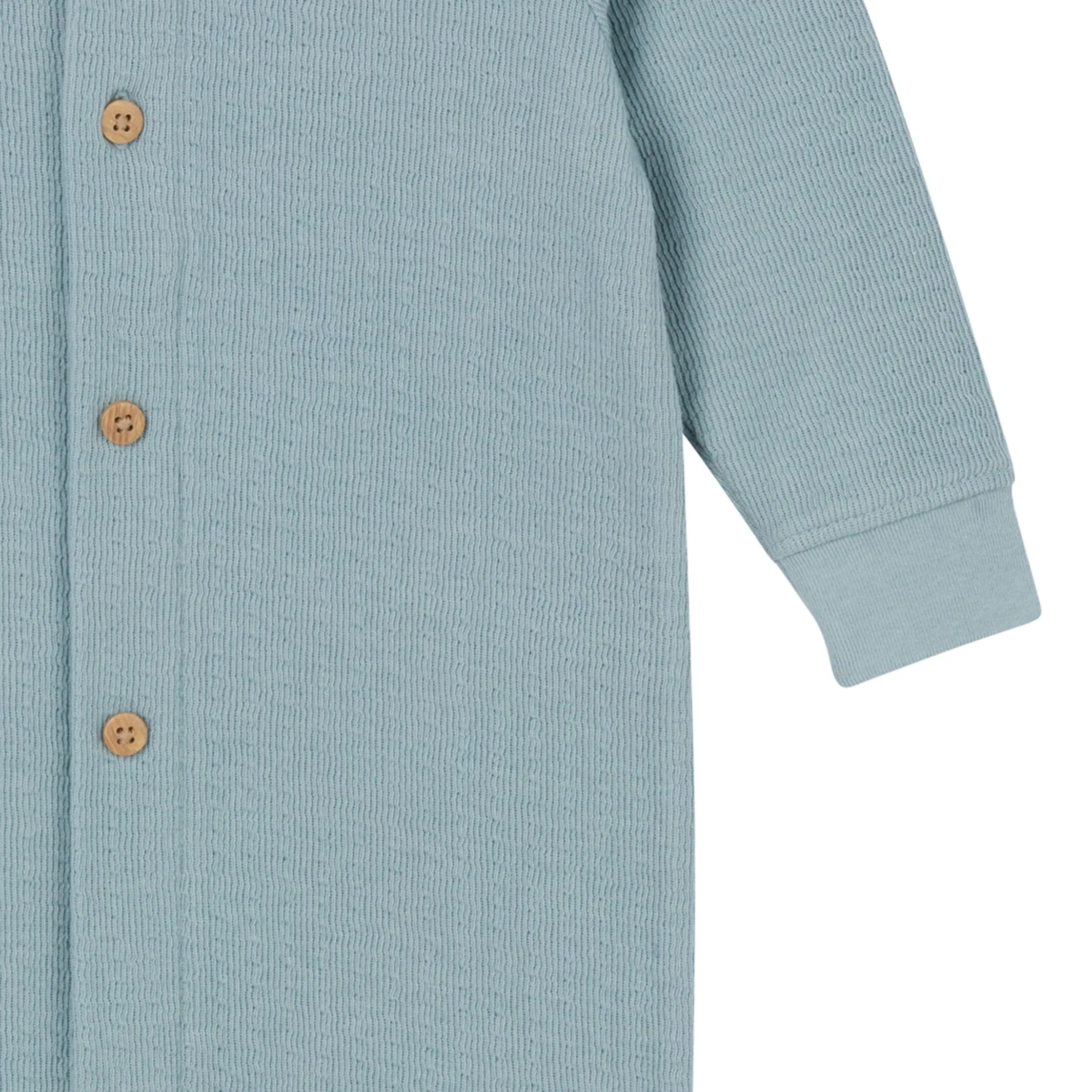 Baby Boys Blue Hooded Romper Gerber Childrenswea