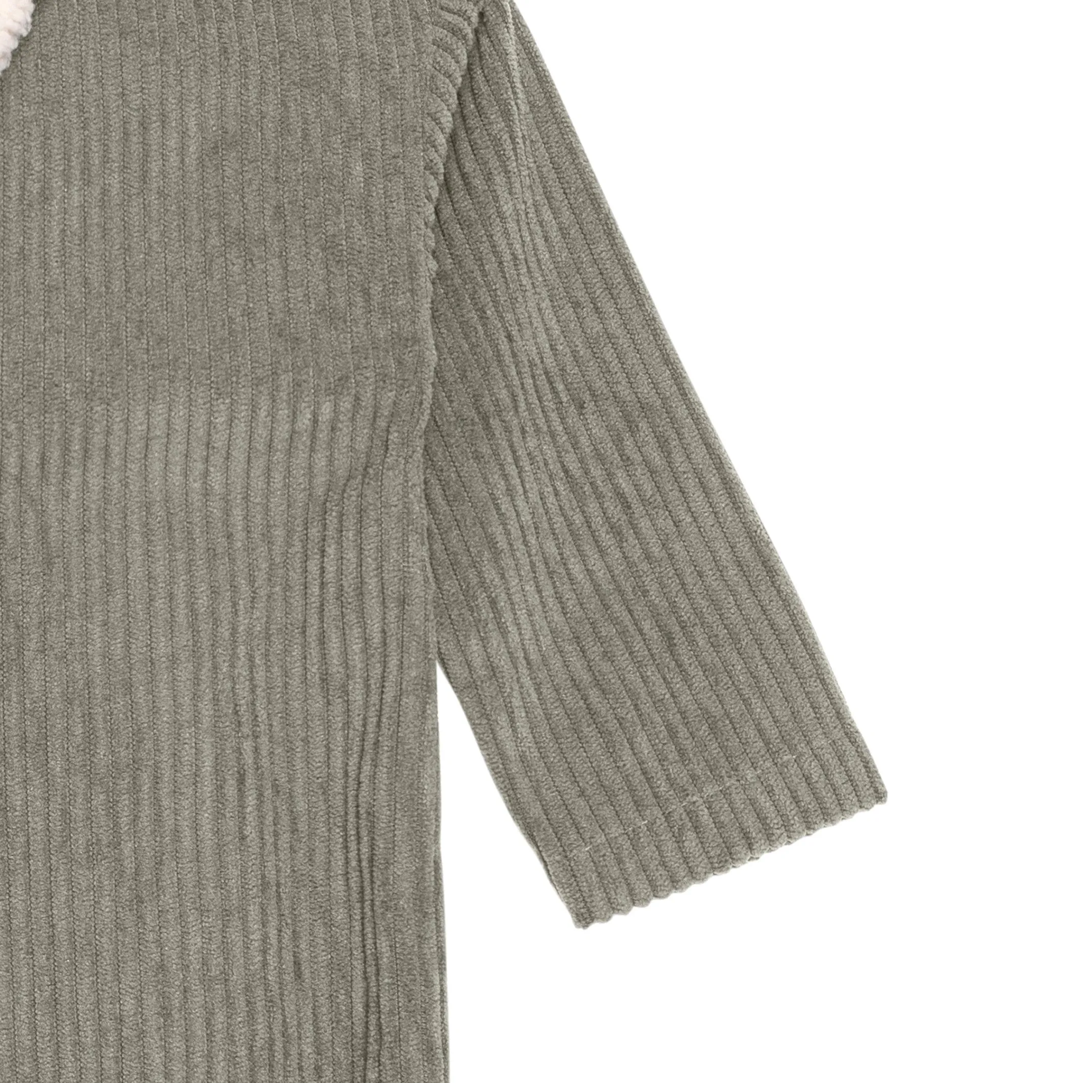 Baby Boys Dark Green Sherpa Collar Corduroy Romper Gerber Childrenswea